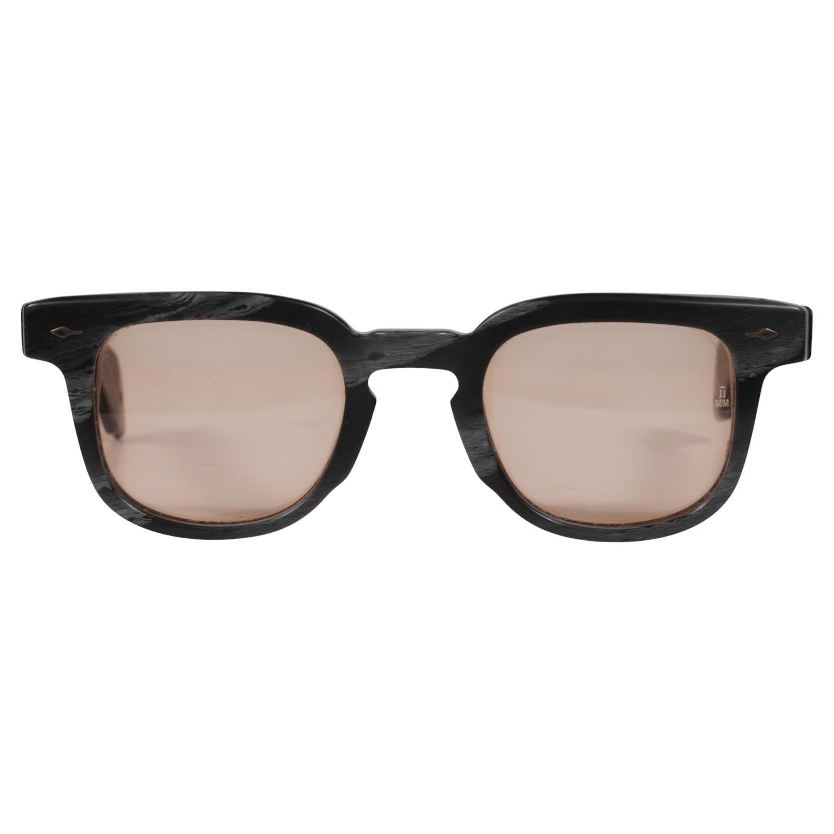Jacques Marie Mage JAX Sunglasses JMM JX16 48 25 Gray Black Marble Square Round