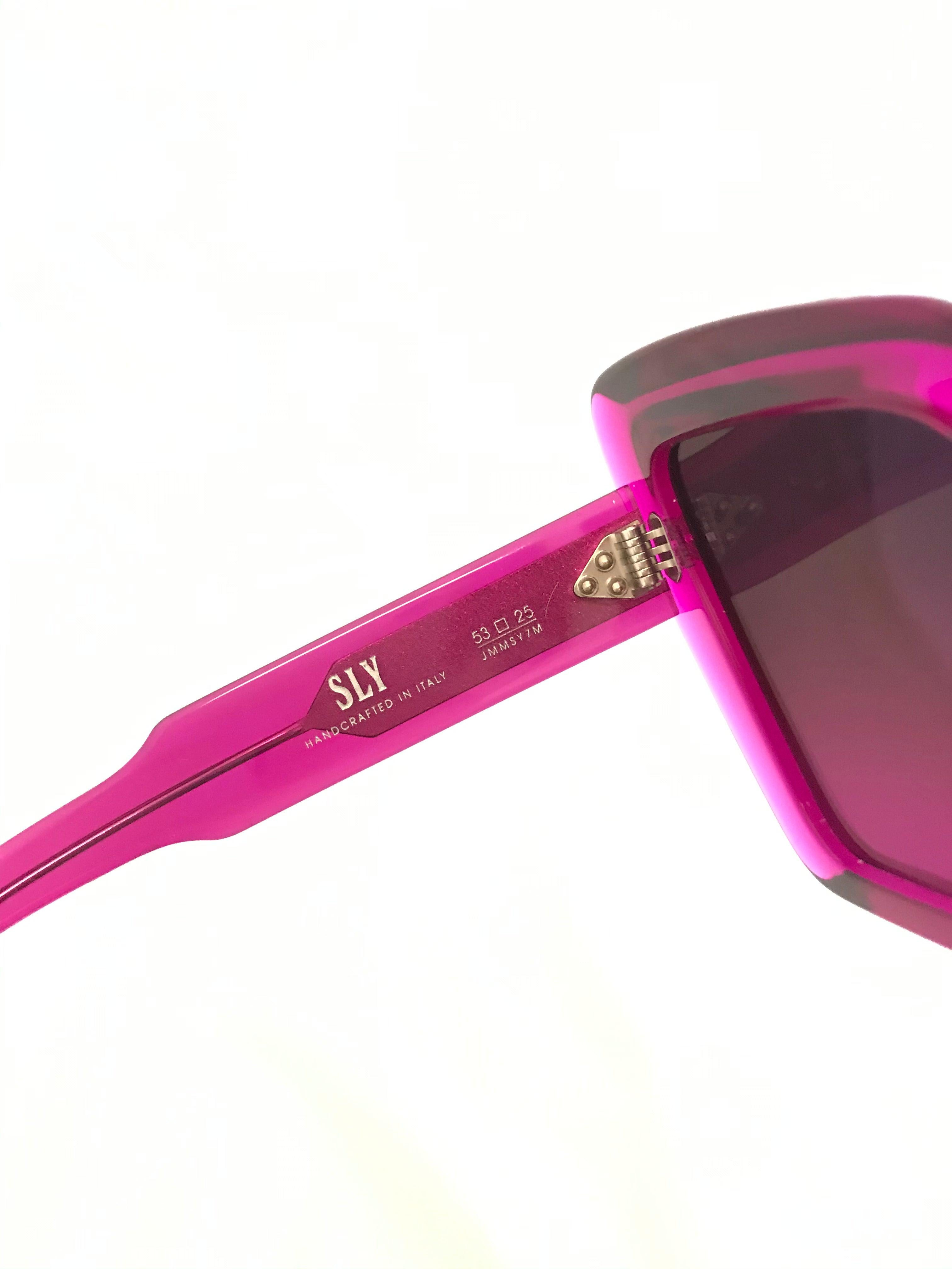 Women's or Men's Jacques Marie Mage Limited Edition Hot Pink  'Sly' Sunglasses For Sale