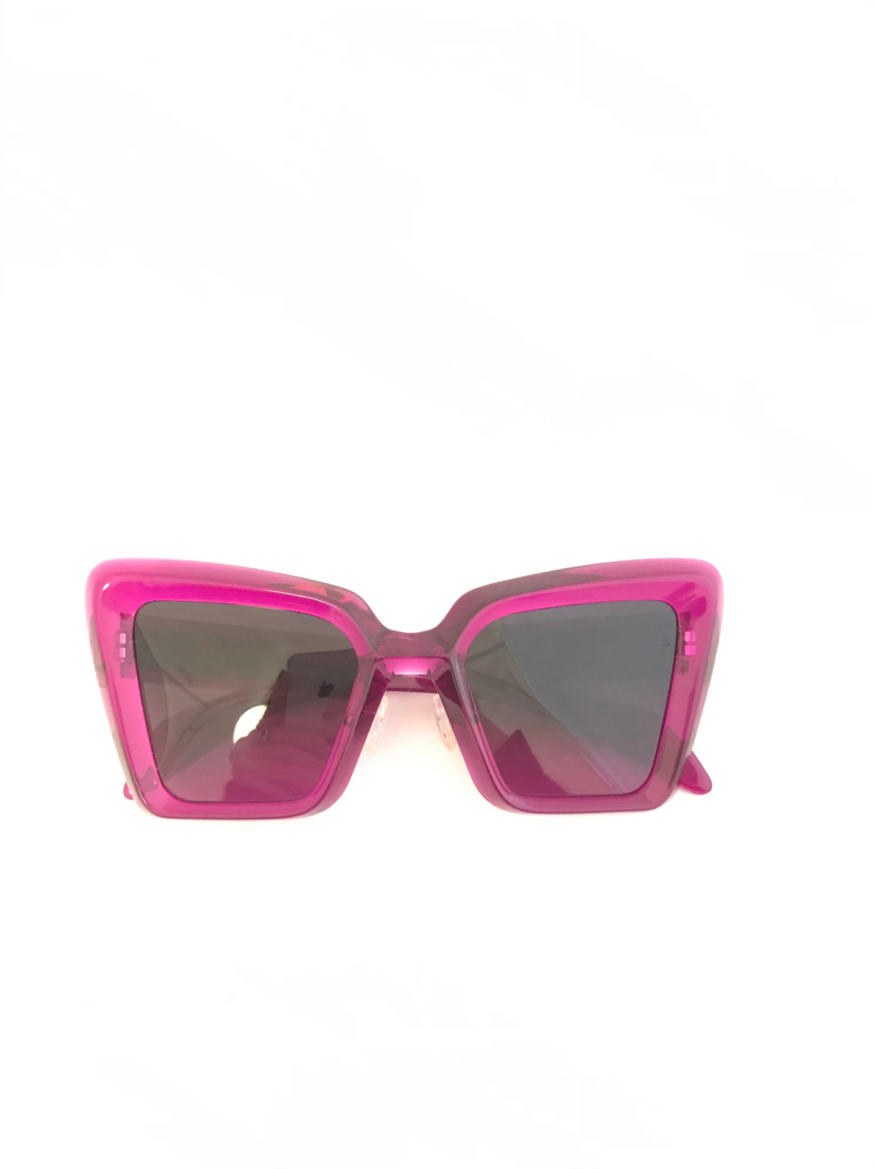 Jacques Marie Mage Limited Edition Hot Pink  'Sly' Sunglasses For Sale 4