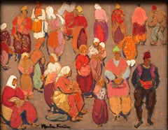"Una multitud multicolor, Yugoslavia" Jacques Martin-Ferrières (1893-1972)