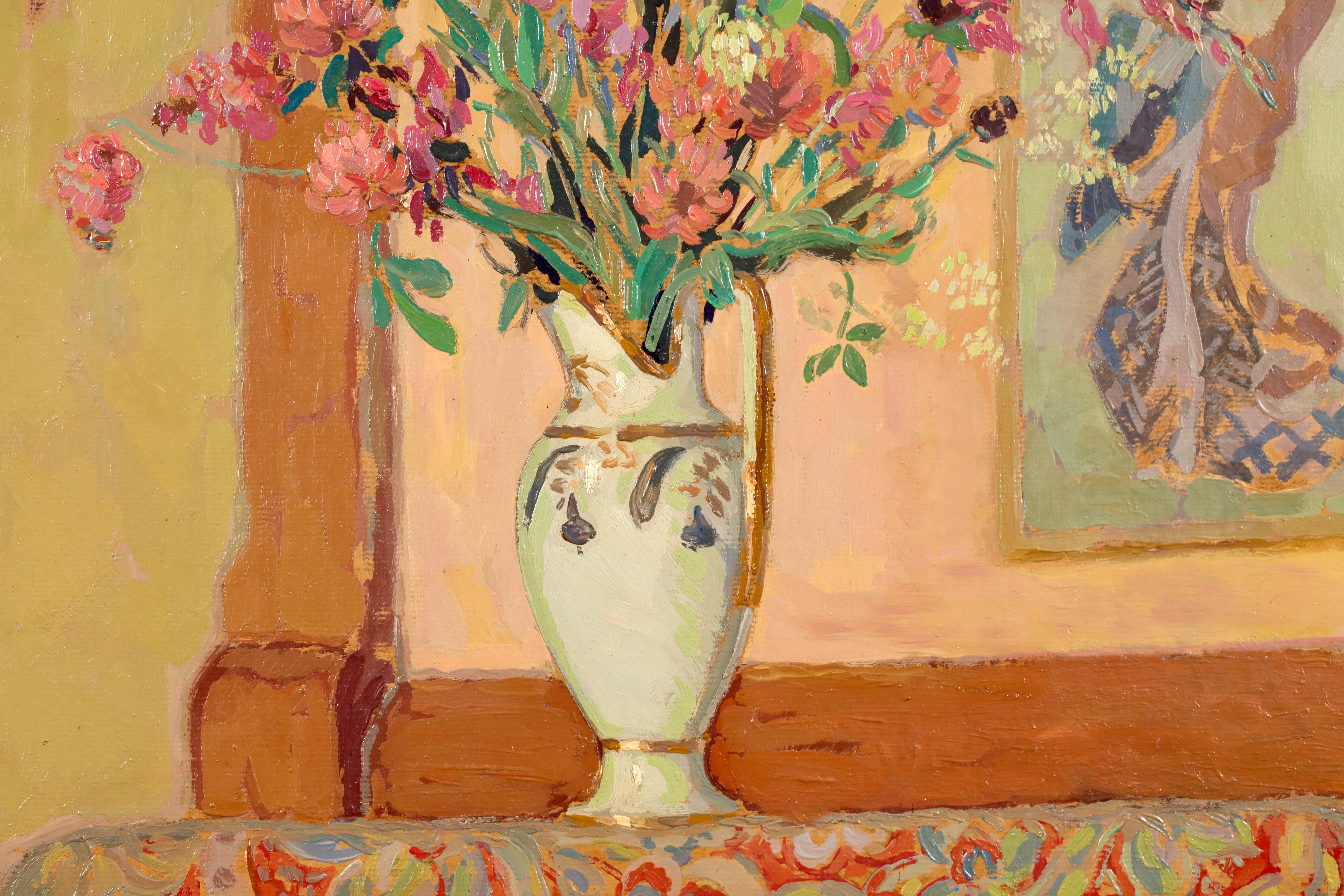 Arrangement Japonais - Nature morte post-impressionniste de Jacques Martin Ferrieres en vente 2