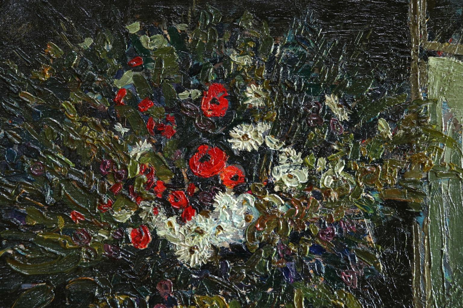 Fleurs - Post Impressionist Oil, Still Life Flowers - Jacques Martin-Ferrieres 1