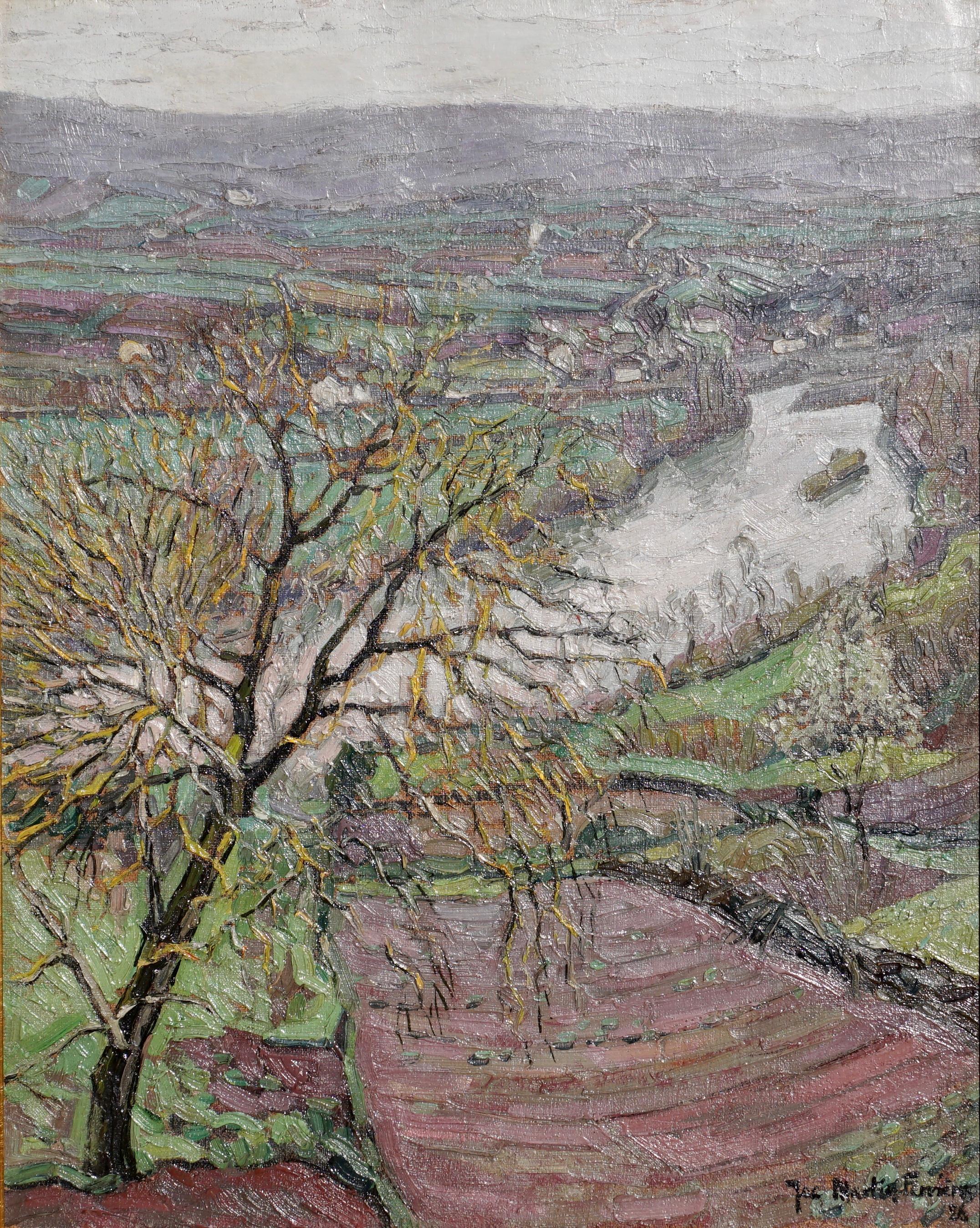 Jacques Martin Ferrieres 'French 1893-1972' Landscape - Painting by Jacques Martin-Ferrières
