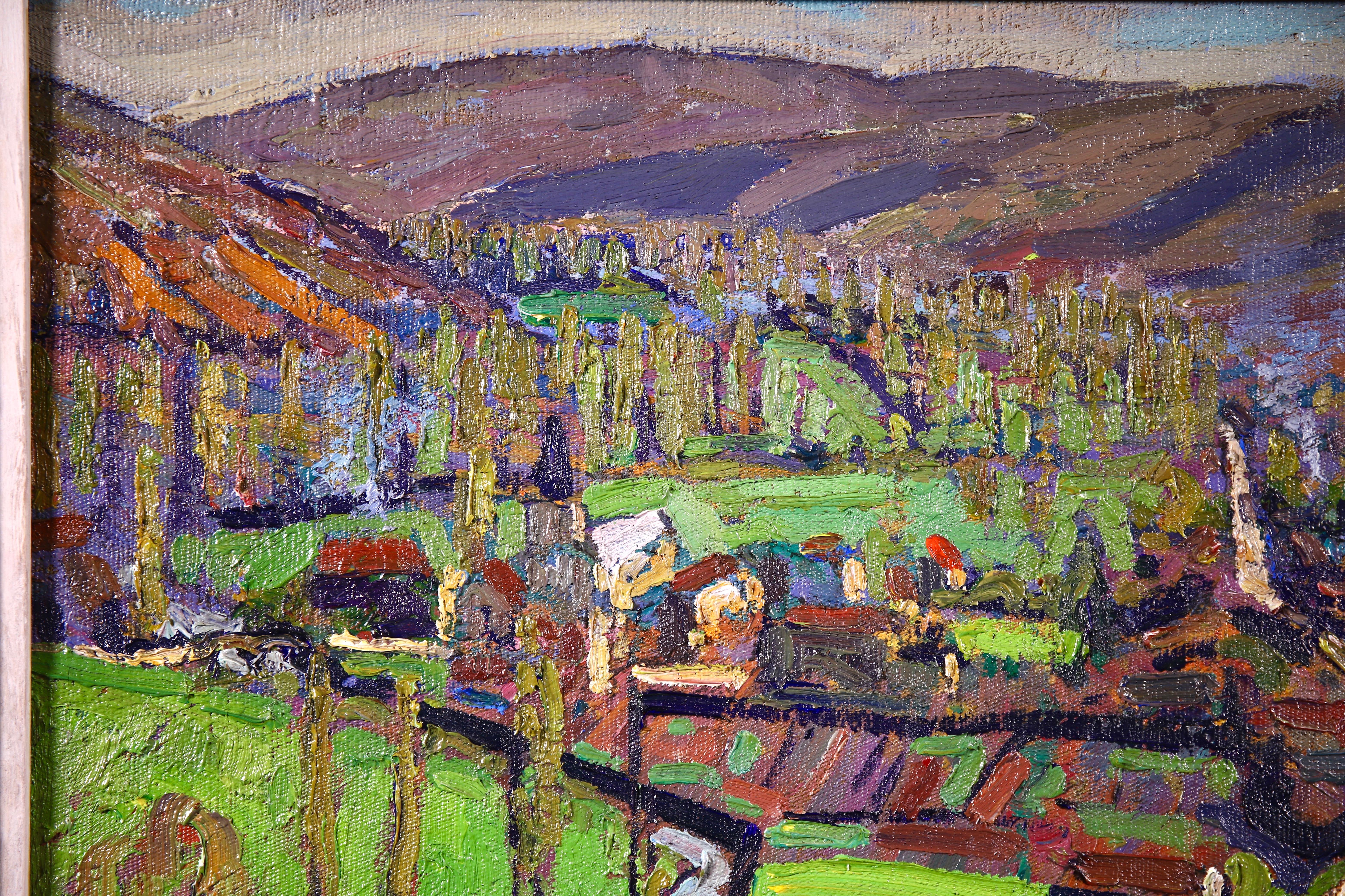 Labastide-du-Vert - 20th Century Oil, Landscape of Provence, France by Ferrieres - Post-Impressionist Painting by Jacques Martin-Ferrières