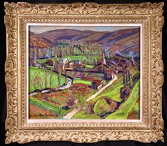 Labastide-du-Vert - 20th Century Oil, Landscape of Provence, France by Ferrieres
