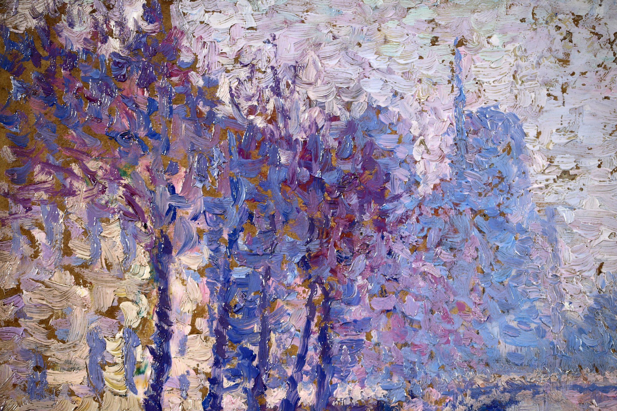 Le Pont Neuf - Paesaggio Post Impressionista a olio di Jacques Ferrieres 7