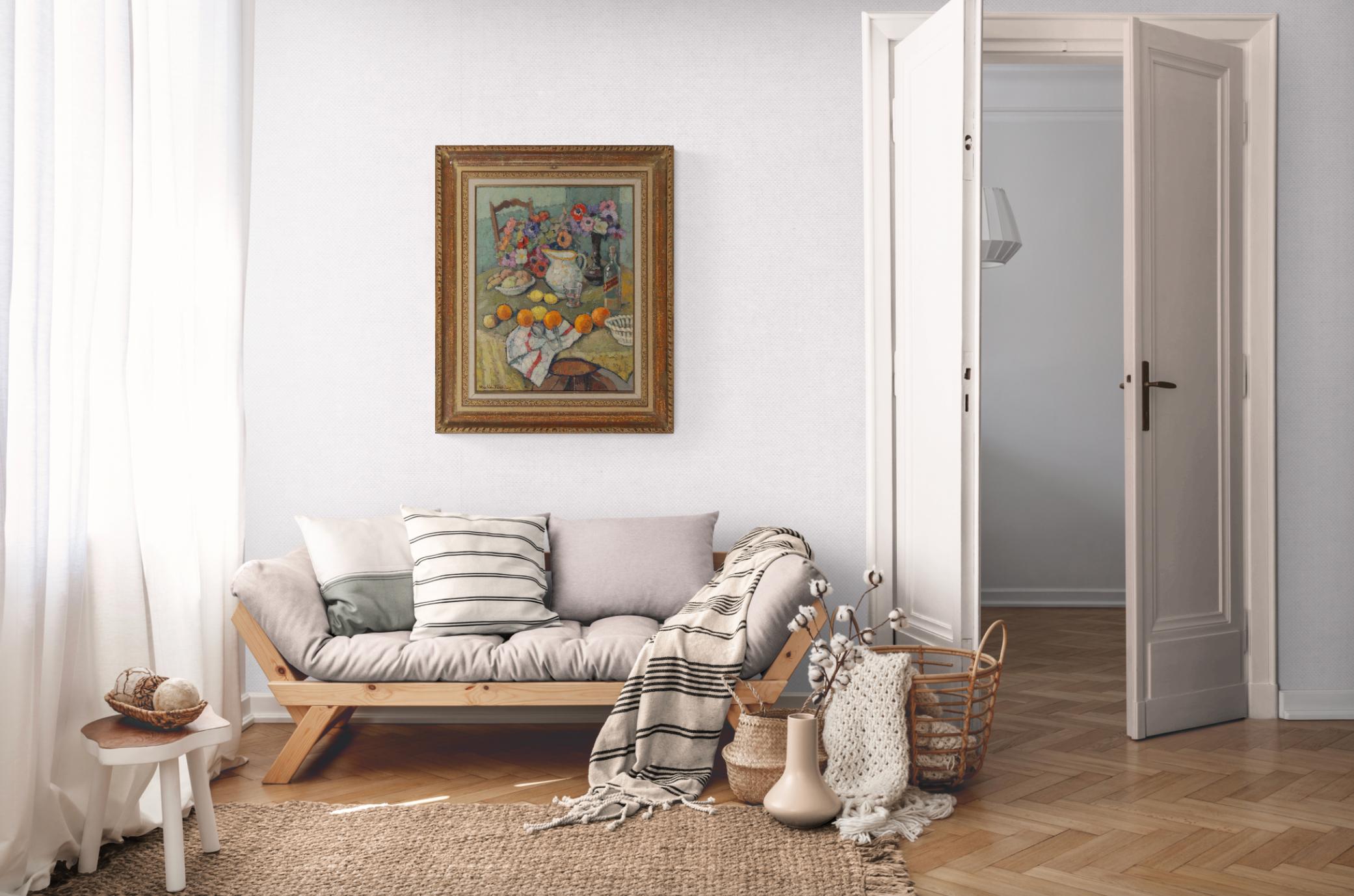 Nature morte au bouquet d'animones
CIRCA 1960

Öl auf Leinwand
26 x 20 Zoll (66 x 51 cm)
Gerahmte Abmessungen: 35 x 28 ½ Zoll (89 x 72,4 cm)
Signiert unten links: Martin Ferrieres

Provenienz:
Chantal Dalmais, Paris
Jean Claude Gauteur, Zürich,