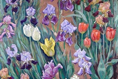 Tulips - Paysage post-impressionniste, fleurs de Jacques Martin-Ferrieres