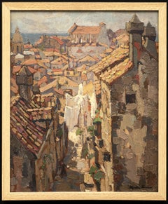 ""Village Près de la Mer en Italie"" Jacques Martin-Ferrières (1893-1972)