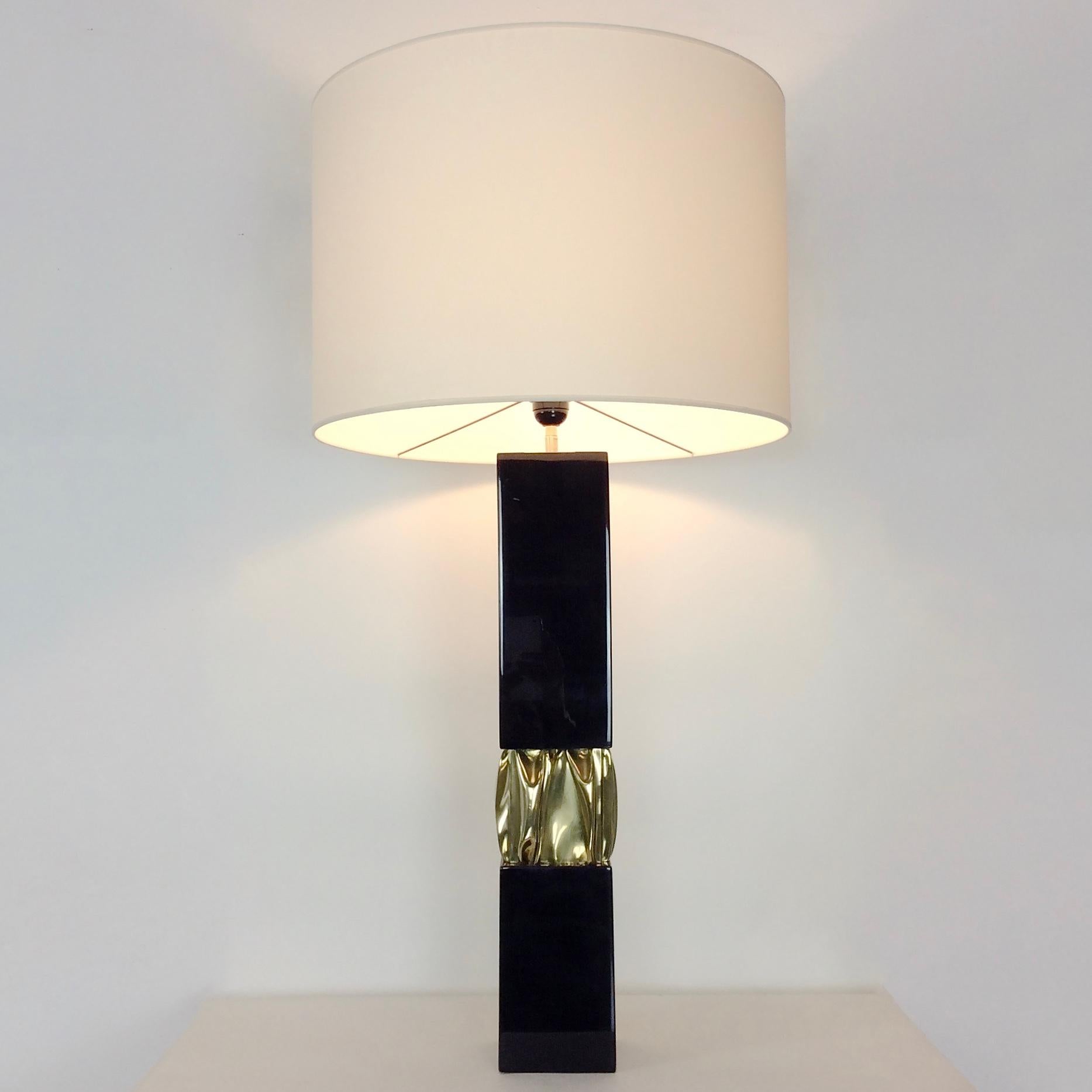 French Jacques Moniquet Rare Table Lamp, Cheret Edition, circa 1975, France For Sale