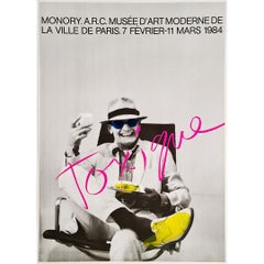 1984 Original exhibition poster for Monory at the museum of modern art of Paris