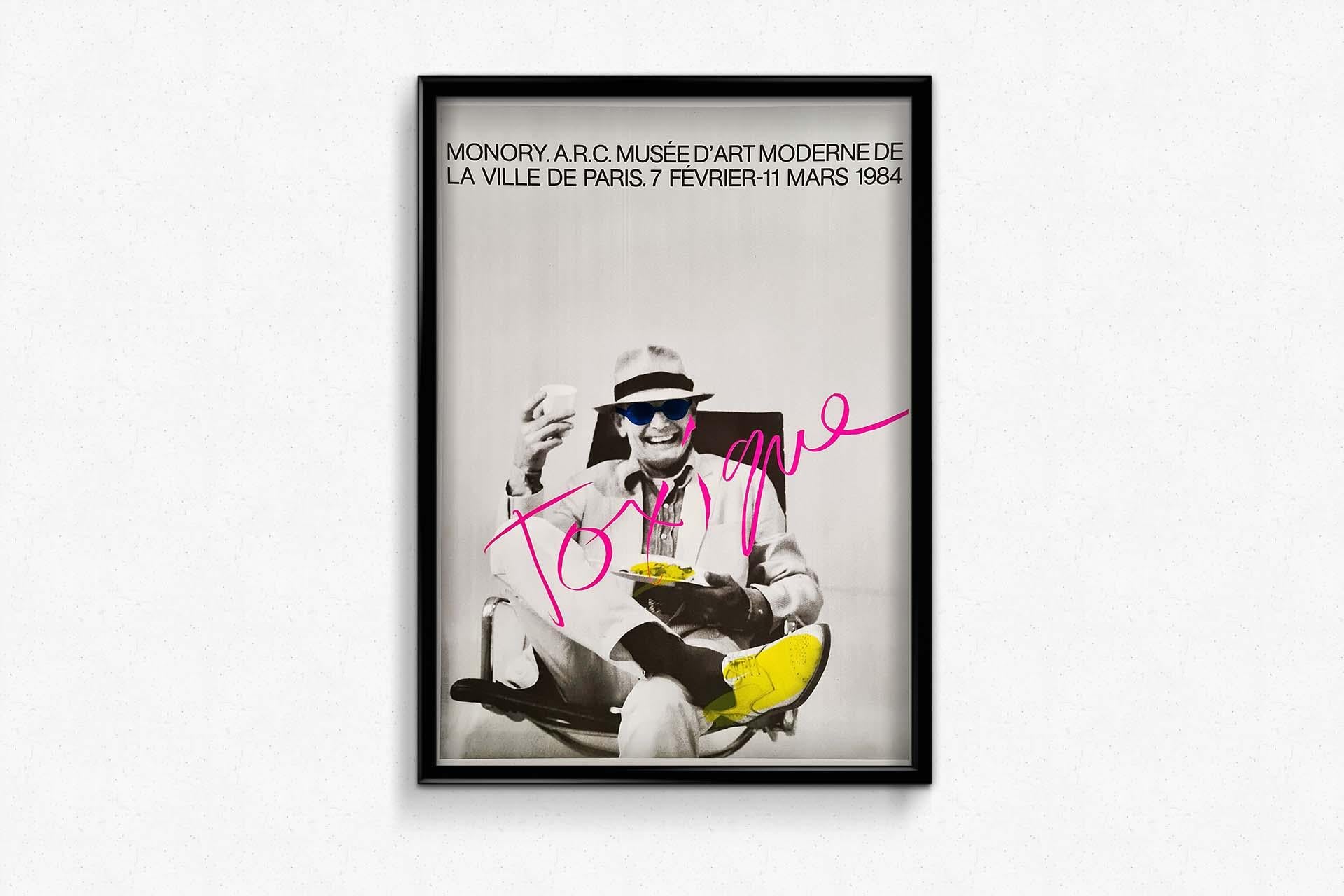 1984 Original exhibition poster for Monory at the museum of modern art of Paris For Sale 2