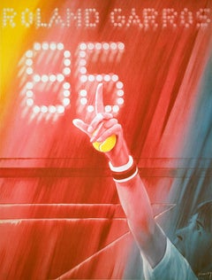 1985 Roland Garros Open di Francia - MANO FIRMATA