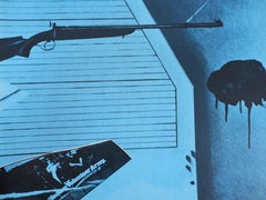 Jacques Monory - In Honor of Oklahoma's War Heroes, Original Screenprint SIGNED