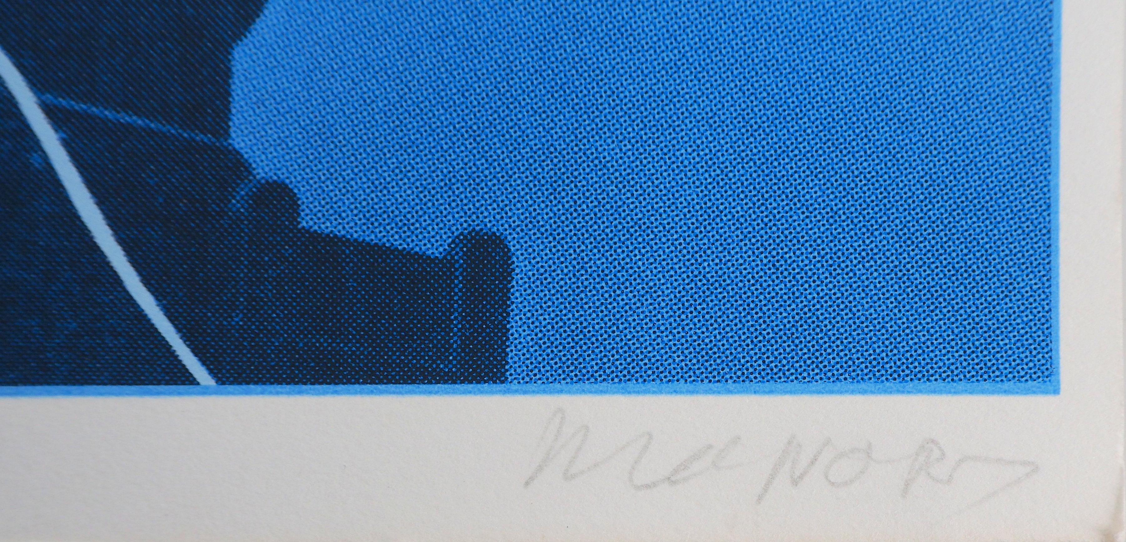 Nueva-York : Estatua de la Libertad - Serigrafía Original, Firmada a Mano - Print de Jacques Monory