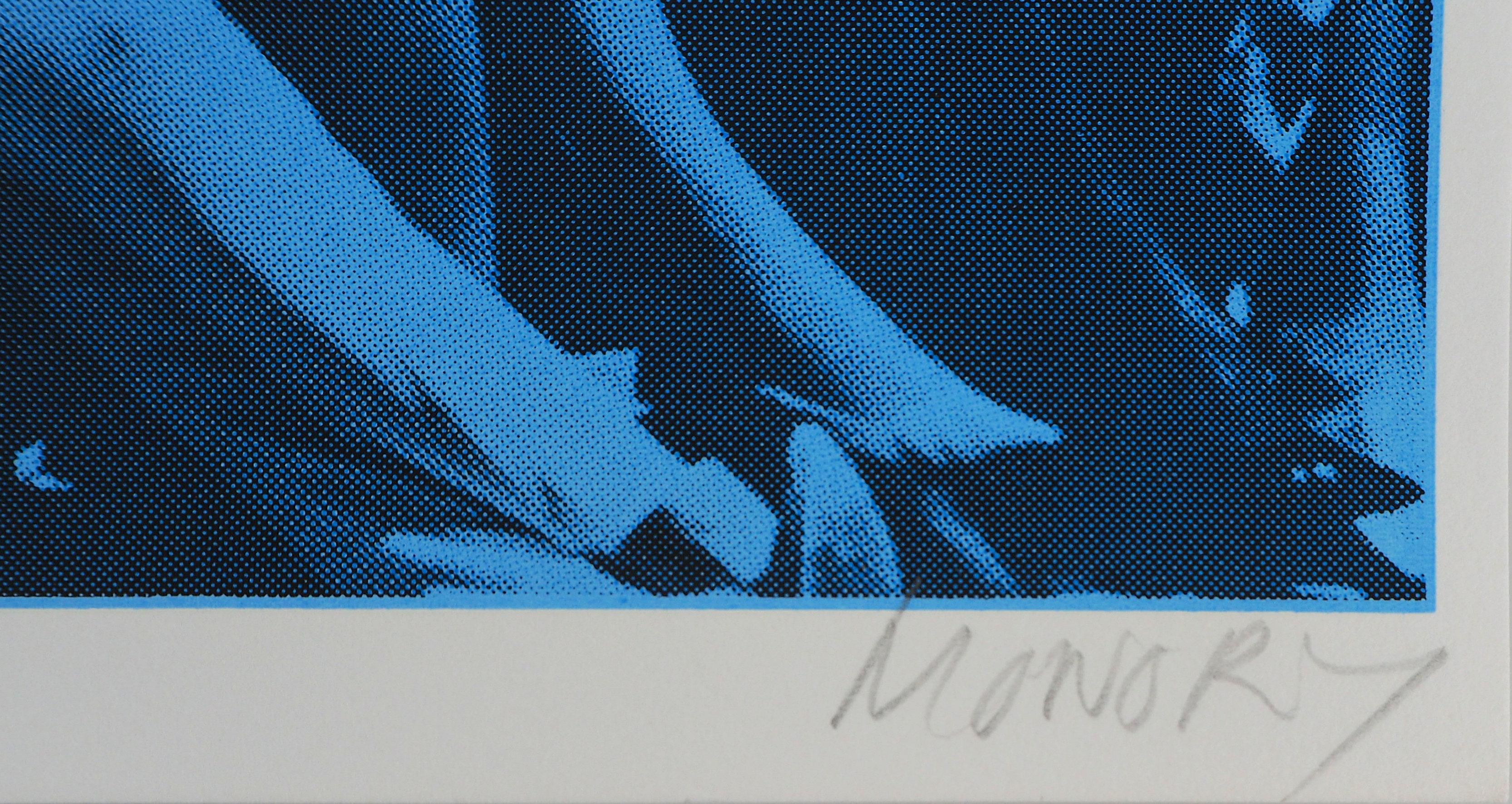 Washington Sun - Serigrafia originale, firmata a mano - Print di Jacques Monory
