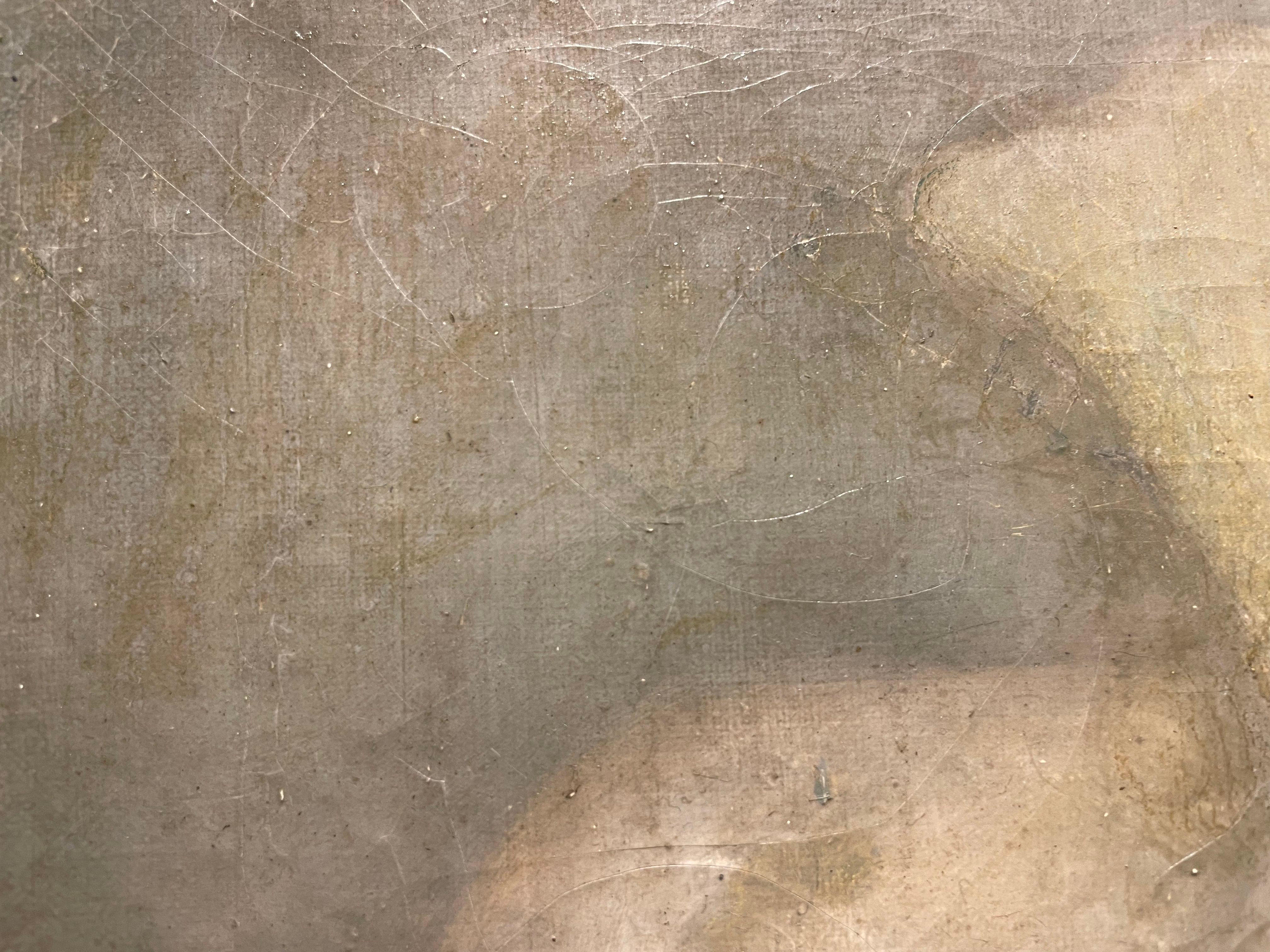 Abstrakte figurale amorphe Figur, Isrealischer Künstler der Jahrhundertmitte im Angebot 6