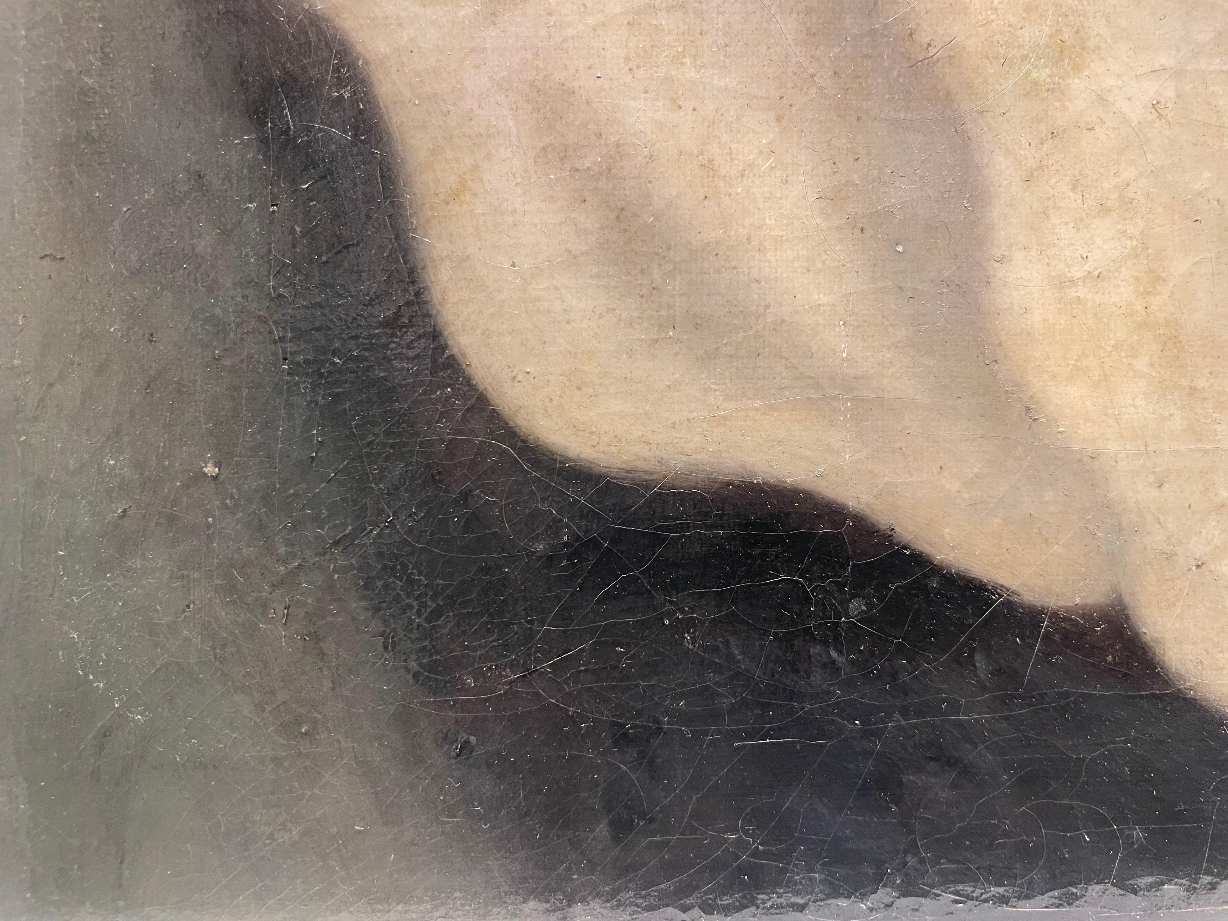 Abstrakte figurale amorphe Figur, Isrealischer Künstler der Jahrhundertmitte im Angebot 7