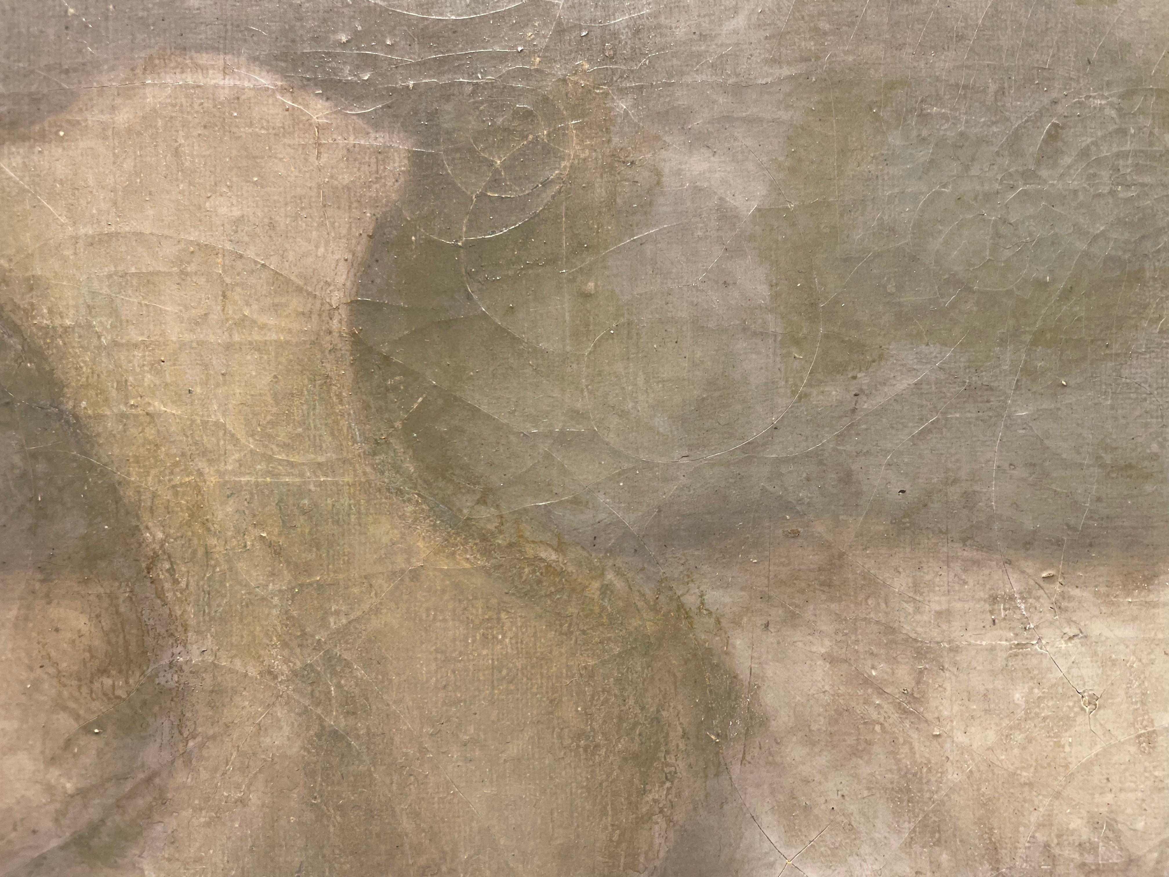 Abstrakte figurale amorphe Figur, Isrealischer Künstler der Jahrhundertmitte im Angebot 9