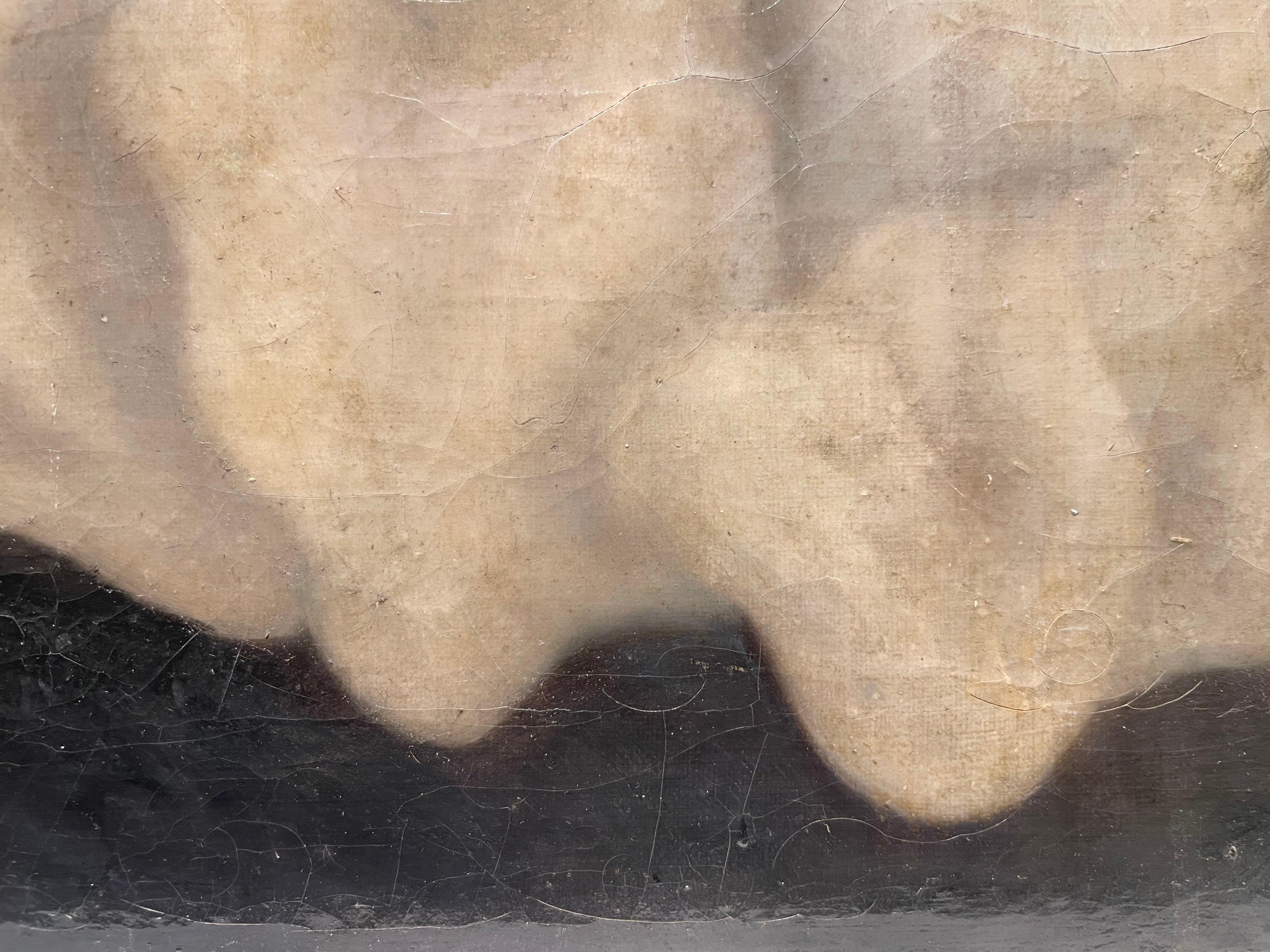 Abstrakte figurale amorphe Figur, Isrealischer Künstler der Jahrhundertmitte im Angebot 10