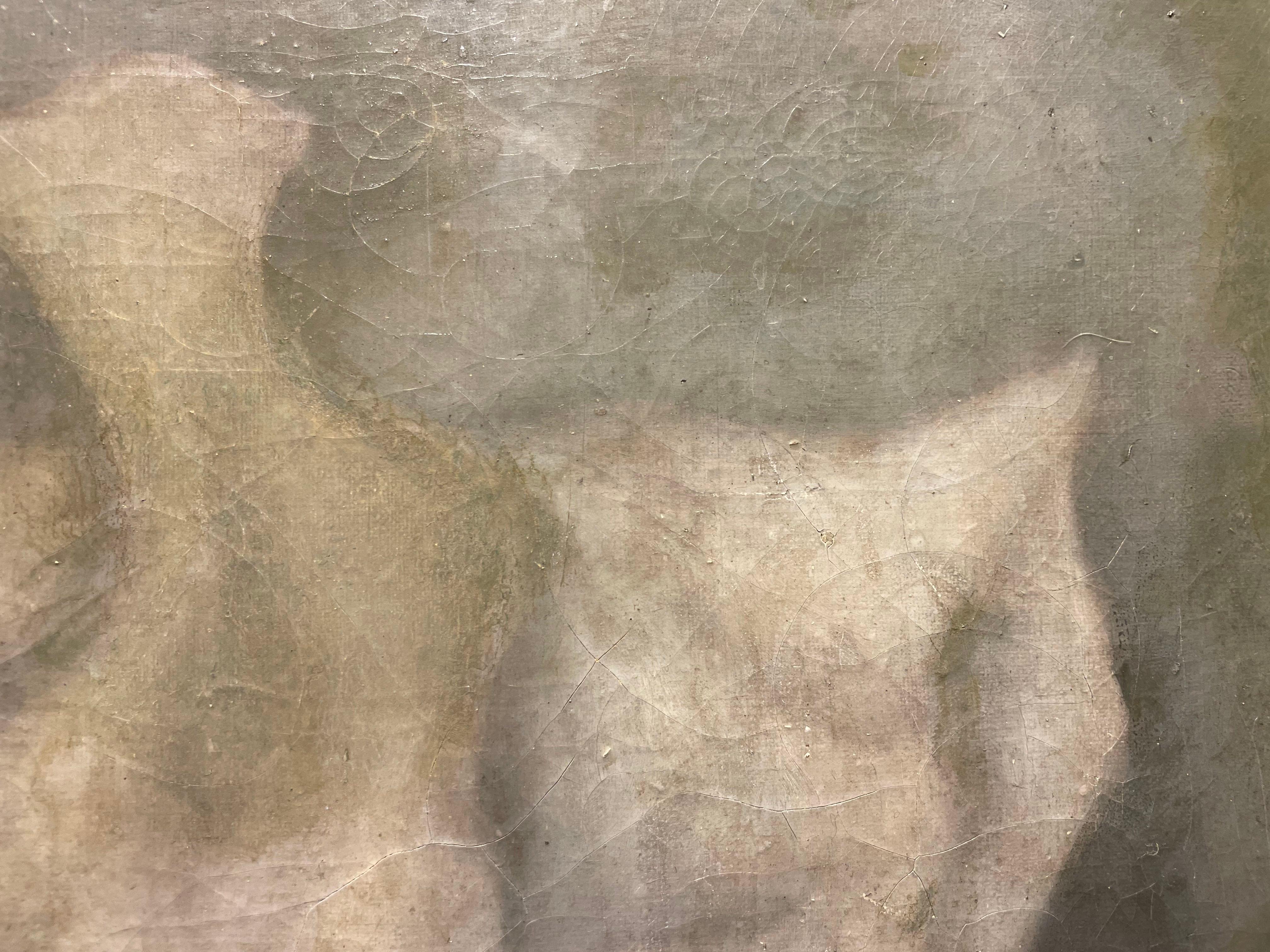 Abstrakte figurale amorphe Figur, Isrealischer Künstler der Jahrhundertmitte im Angebot 11