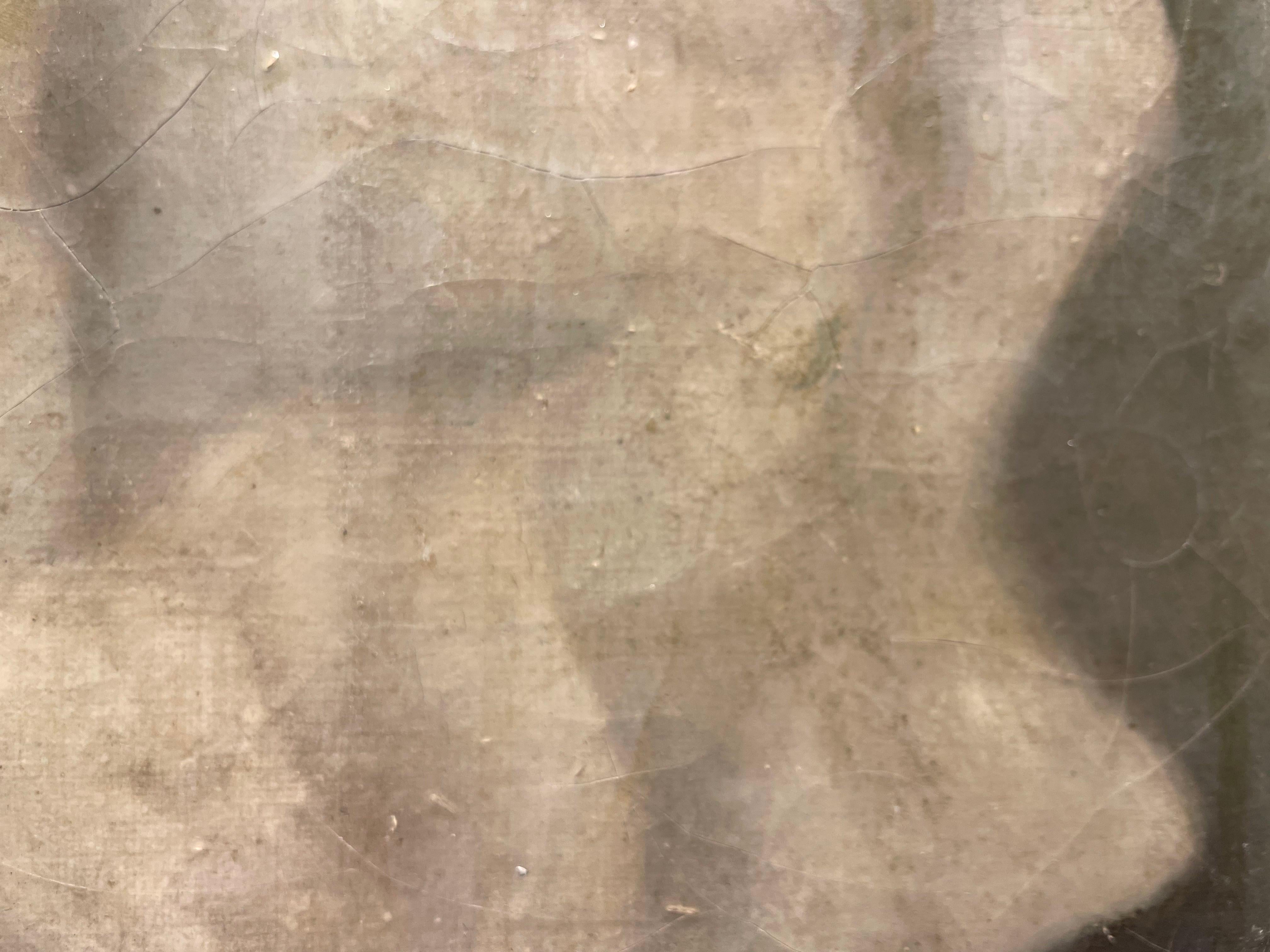 Abstrakte figurale amorphe Figur, Isrealischer Künstler der Jahrhundertmitte im Angebot 3