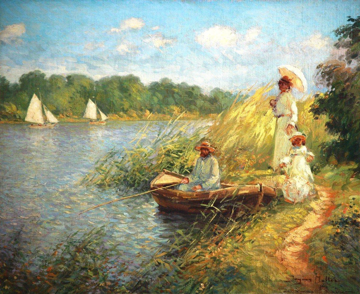 Impressionist Oil On Canvas 