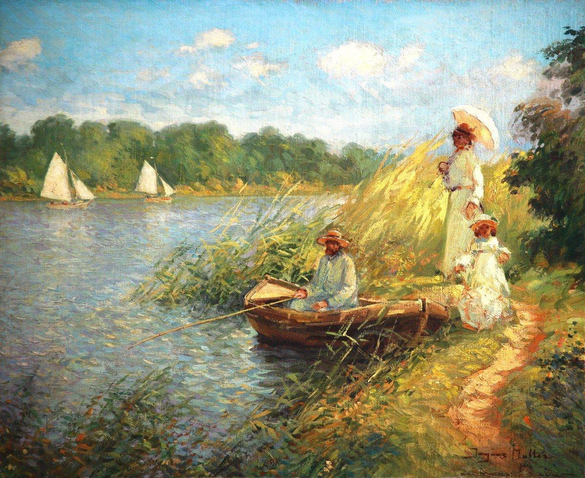 Óleo sobre lienzo impresionista 