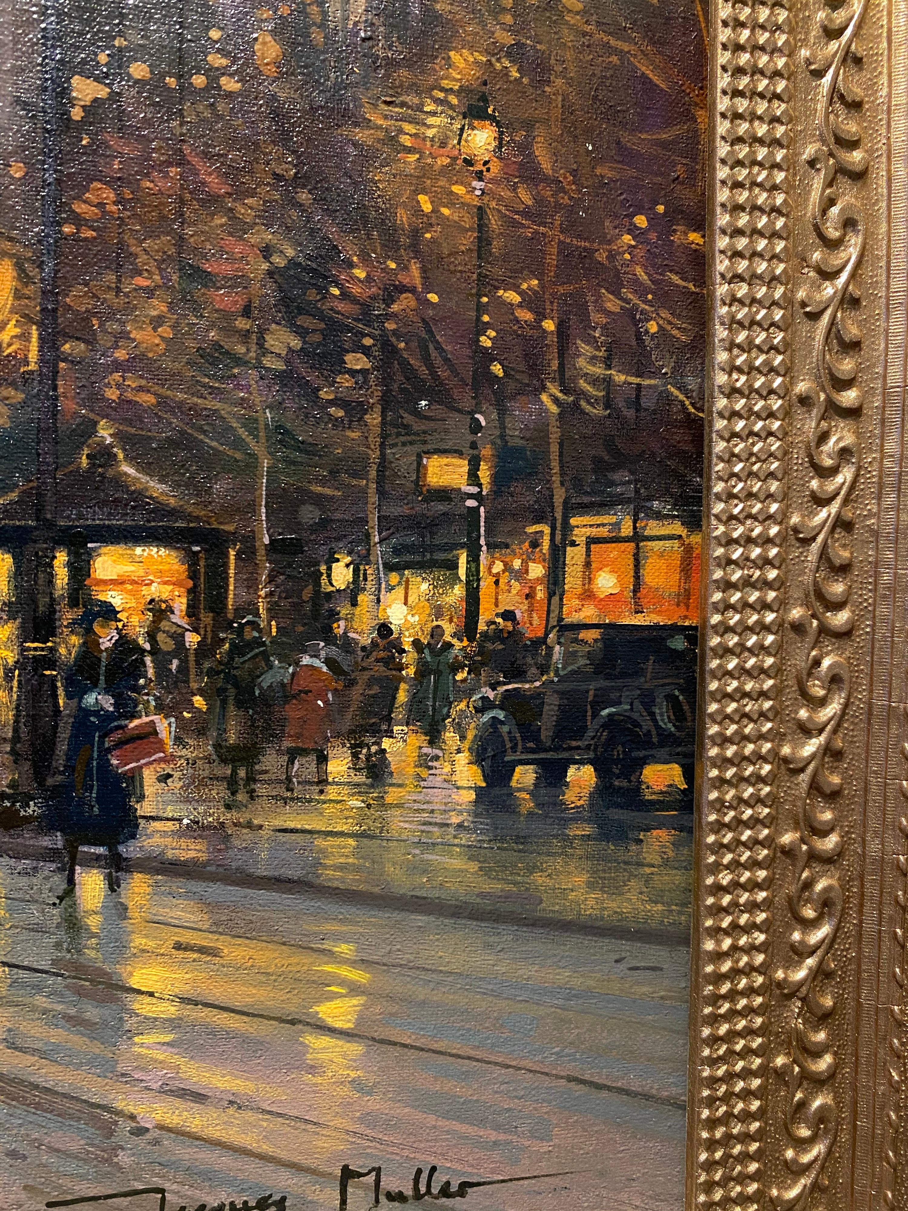 19th century style French impressionist cityscape of Paris - Galien Laloue 2