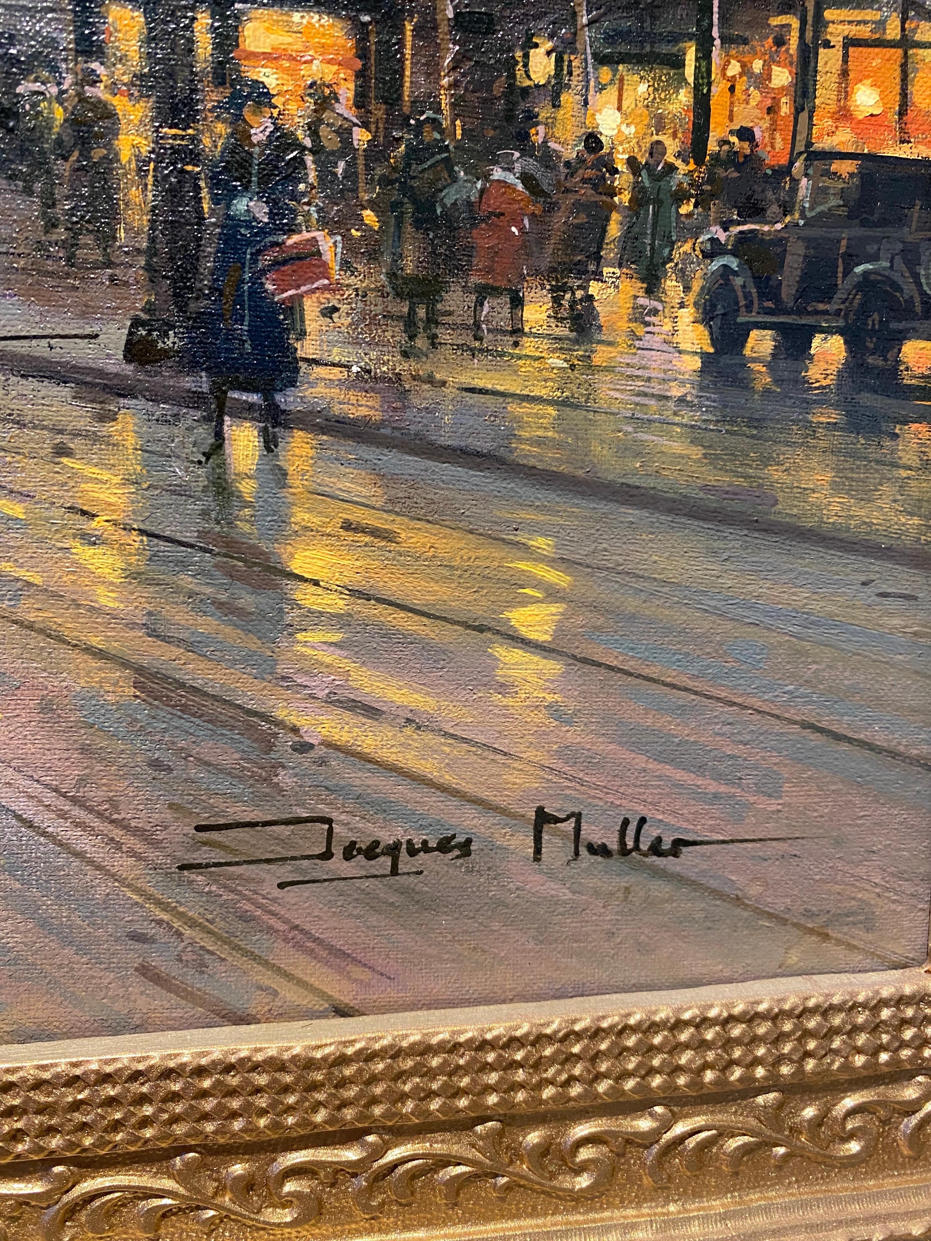 19th century style French impressionist cityscape of Paris - Galien Laloue 5