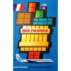 Original poster created in 1962 by Nathan for Air France - Airline