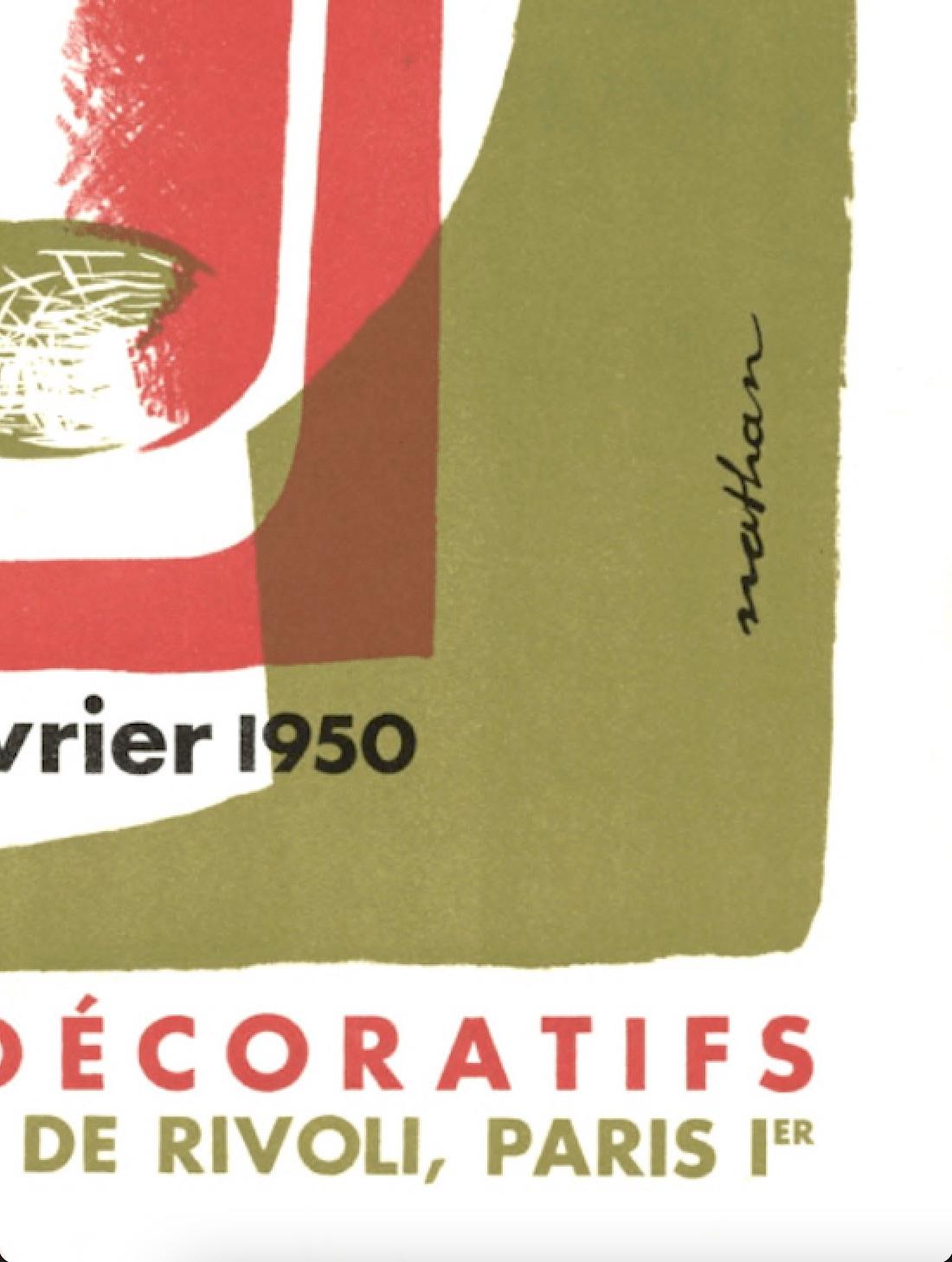 Français Jacques Nathan-Garamond, exposition Lithographie Formes Utiles, UAM, 1950