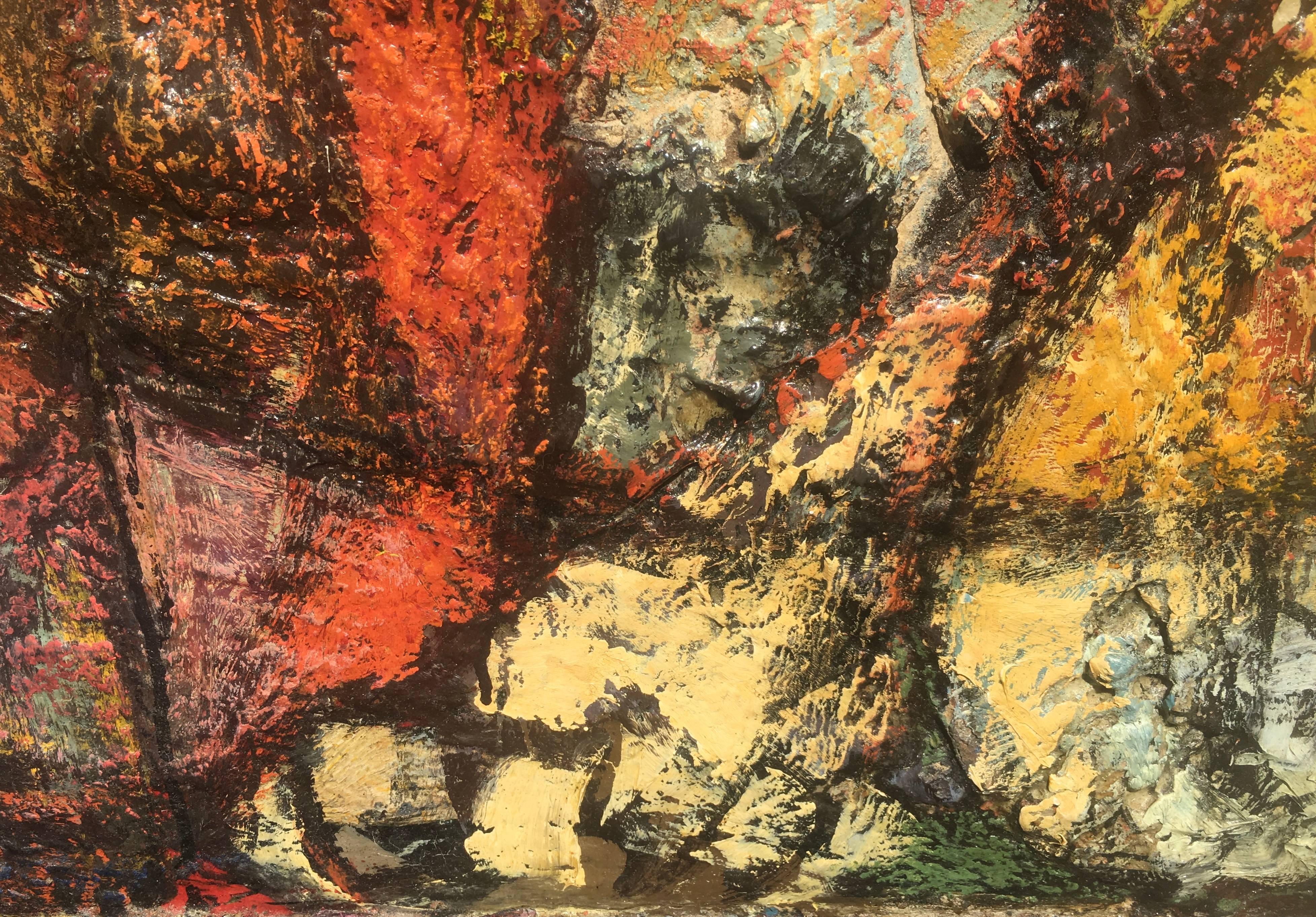 “Icarus” - Modern Painting by Jacques Neuville