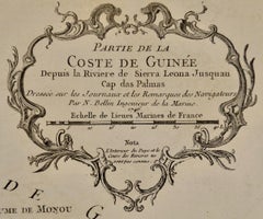 West Coast of Africa; Guinea & Sierra Leone: Bellin 18th Century Map