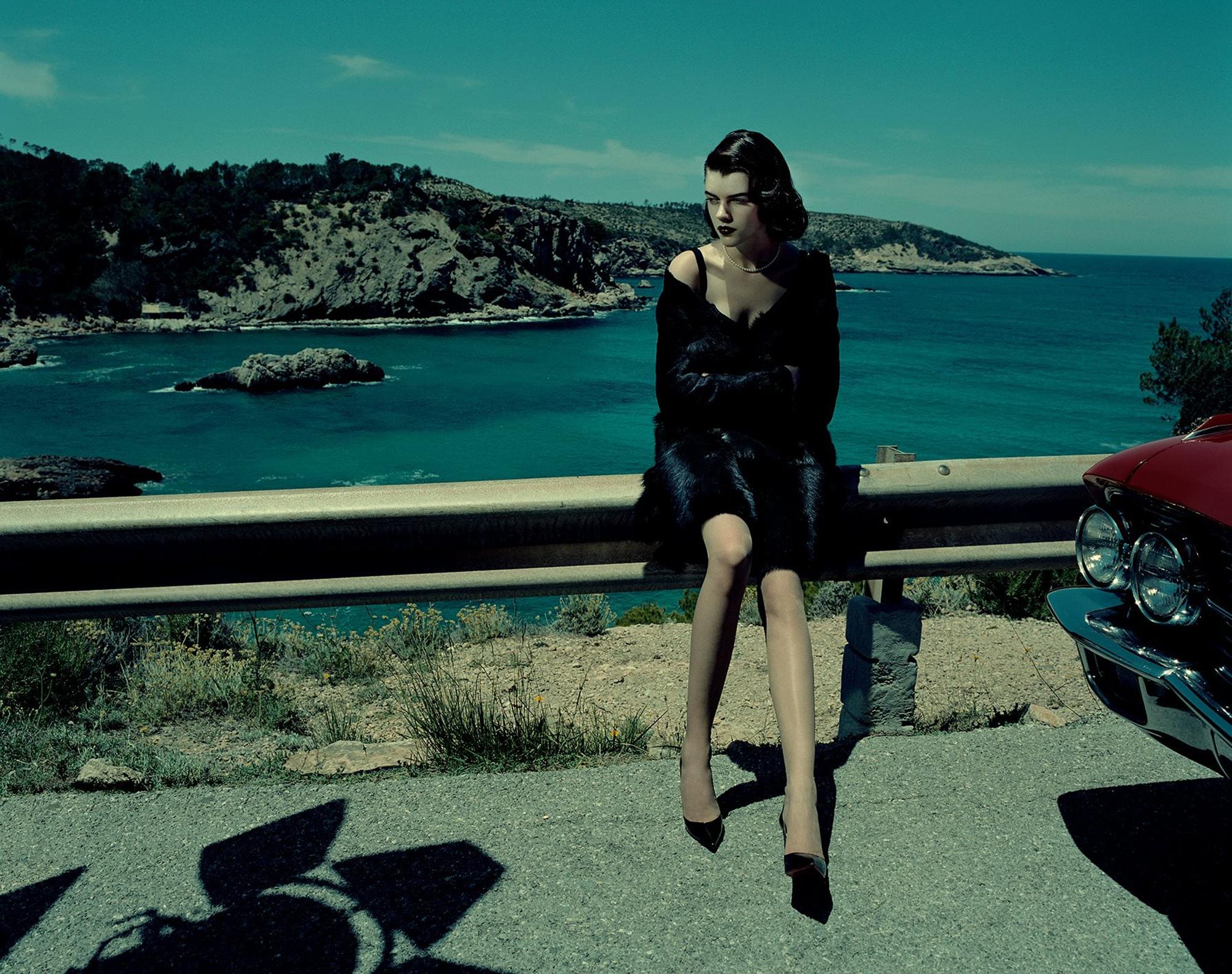 Jacques Olivar Color Photograph - Black Dahlia N°2, Balearic Island, 21st century, contemporary, photography
