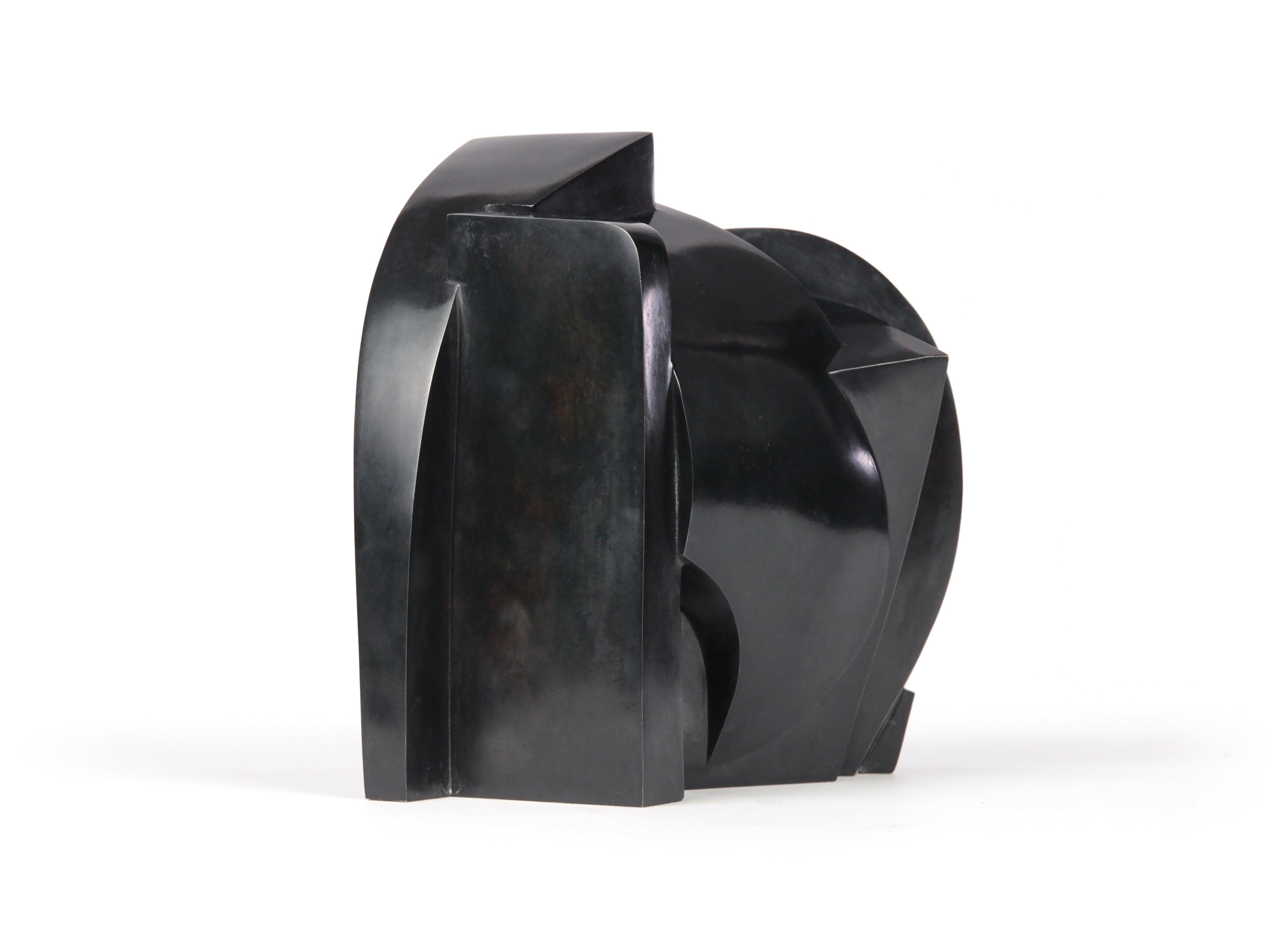 Akirokio by Jacques Owczarek - animal bronze sculpture, elephant, geometric For Sale 2