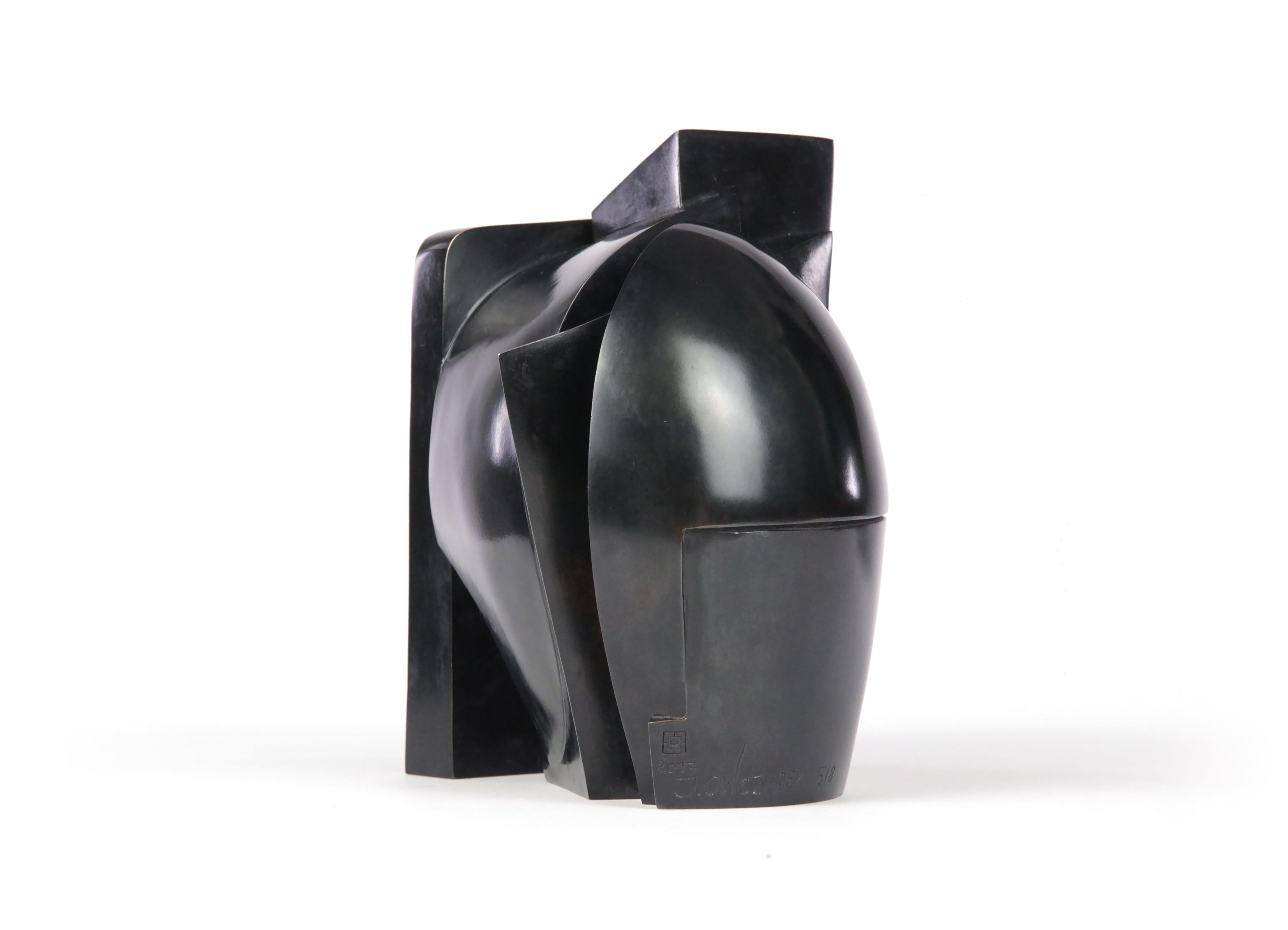 Akirokio by Jacques Owczarek - animal bronze sculpture, elephant, geometric For Sale 4