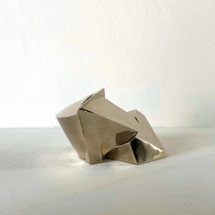 «Anakio Must», de Jacques Owczarek: escultura de bronce, arte animal, rana