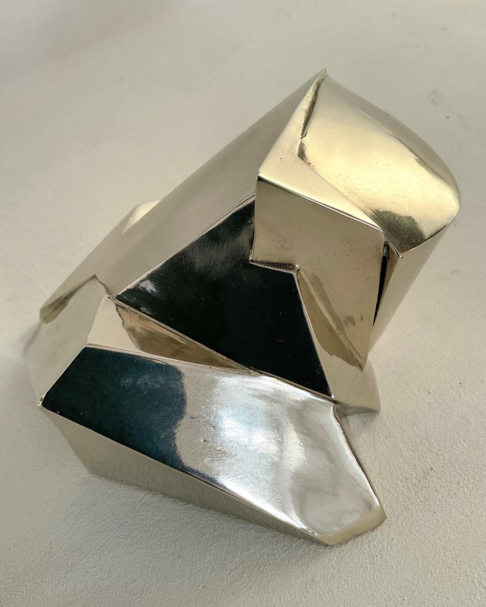 Anakio Must de Jacques Owczarek - Sculpture en bronze blanc, animal, abstrait en vente 5