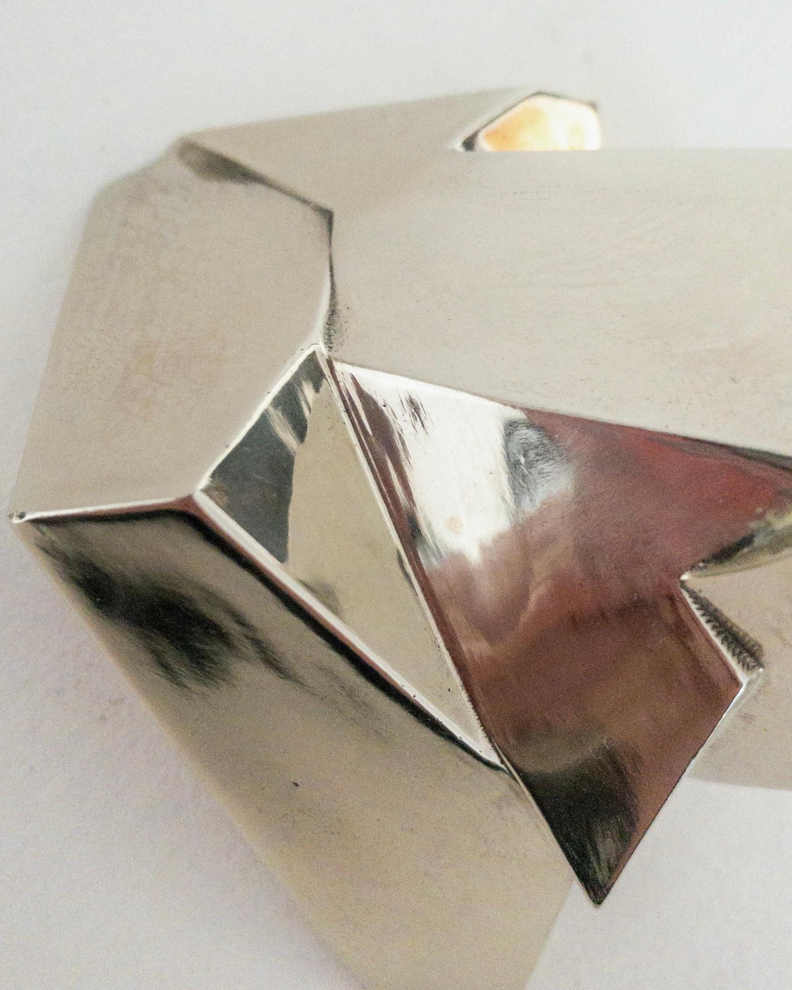 Anakio Must de Jacques Owczarek - Sculpture en bronze blanc, animal, abstrait en vente 6