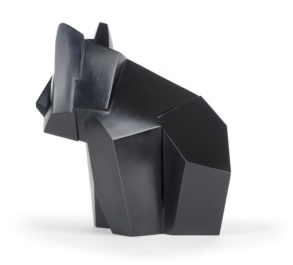 Balkio by Jacques Owczarek - Contemporary bronze sculpture, bulldog, animal For Sale 7
