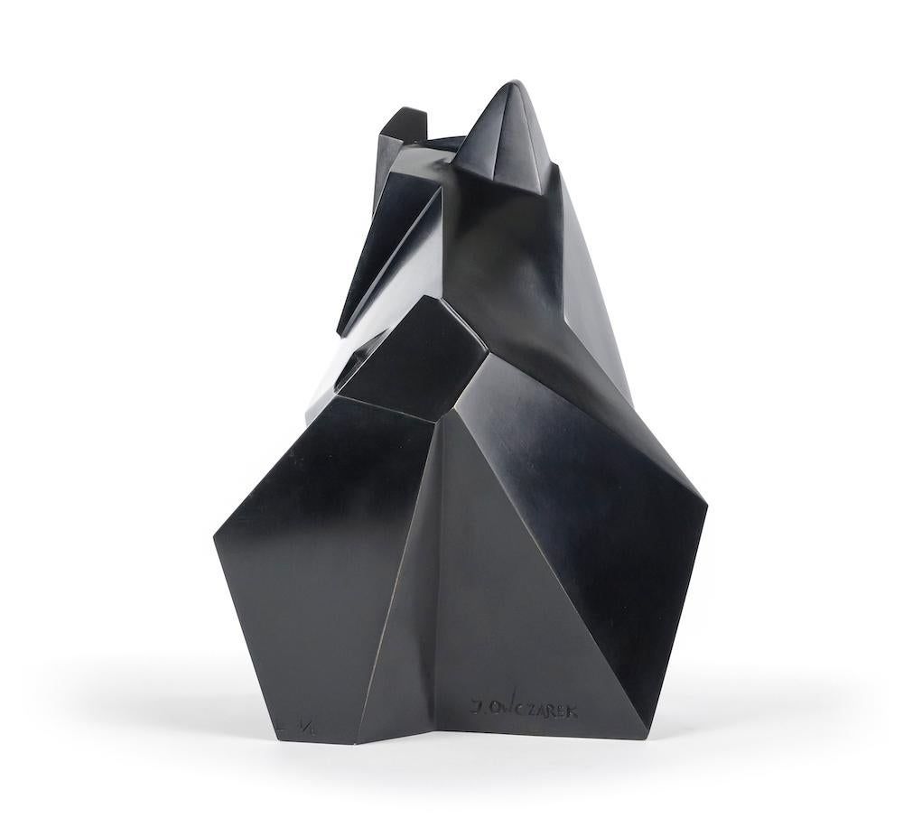 Balkio by Jacques Owczarek - Contemporary bronze sculpture, bulldog, animal For Sale 8