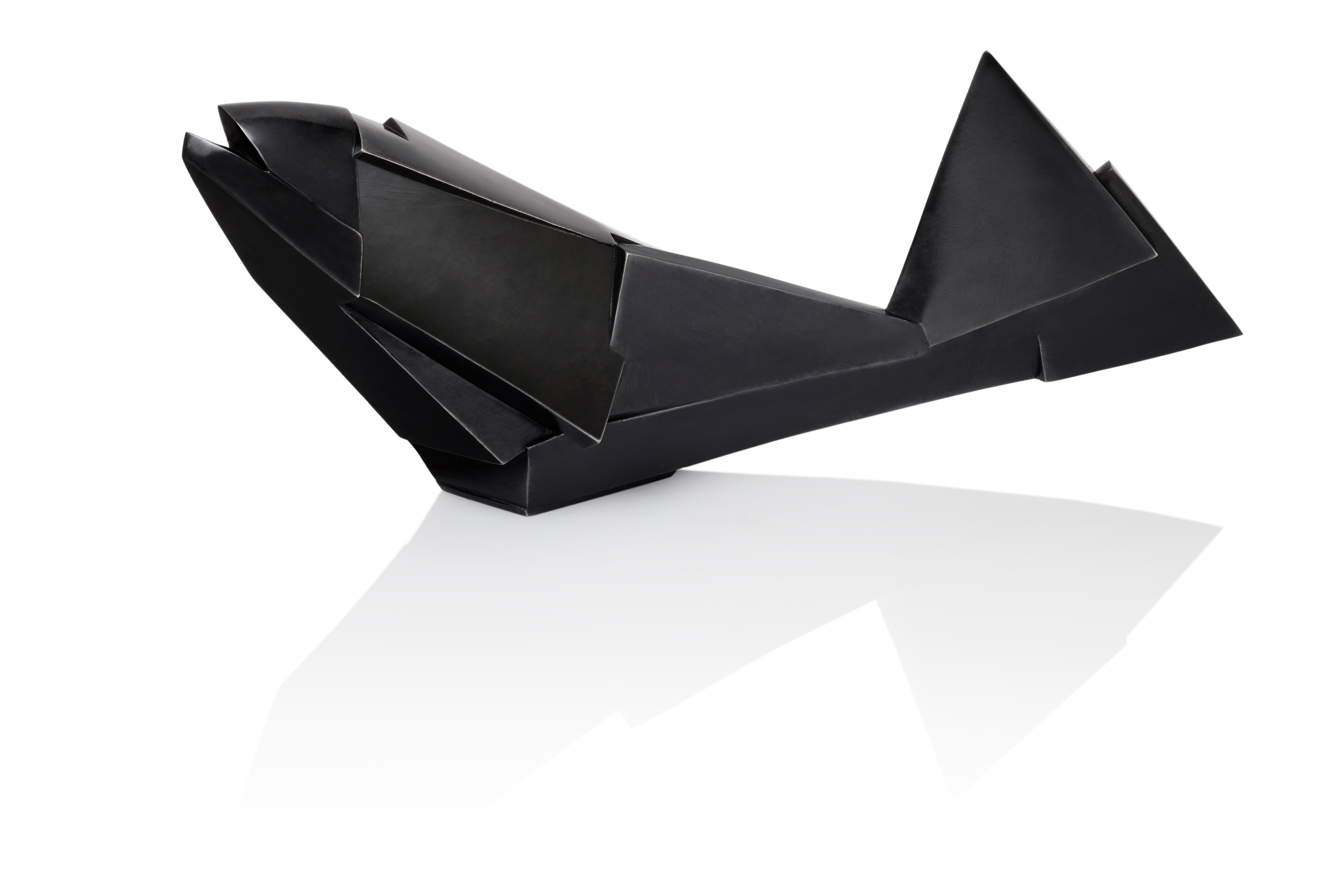 Fukio di Jacques Owczarek - Scultura contemporanea in bronzo, mare, pesce, animale