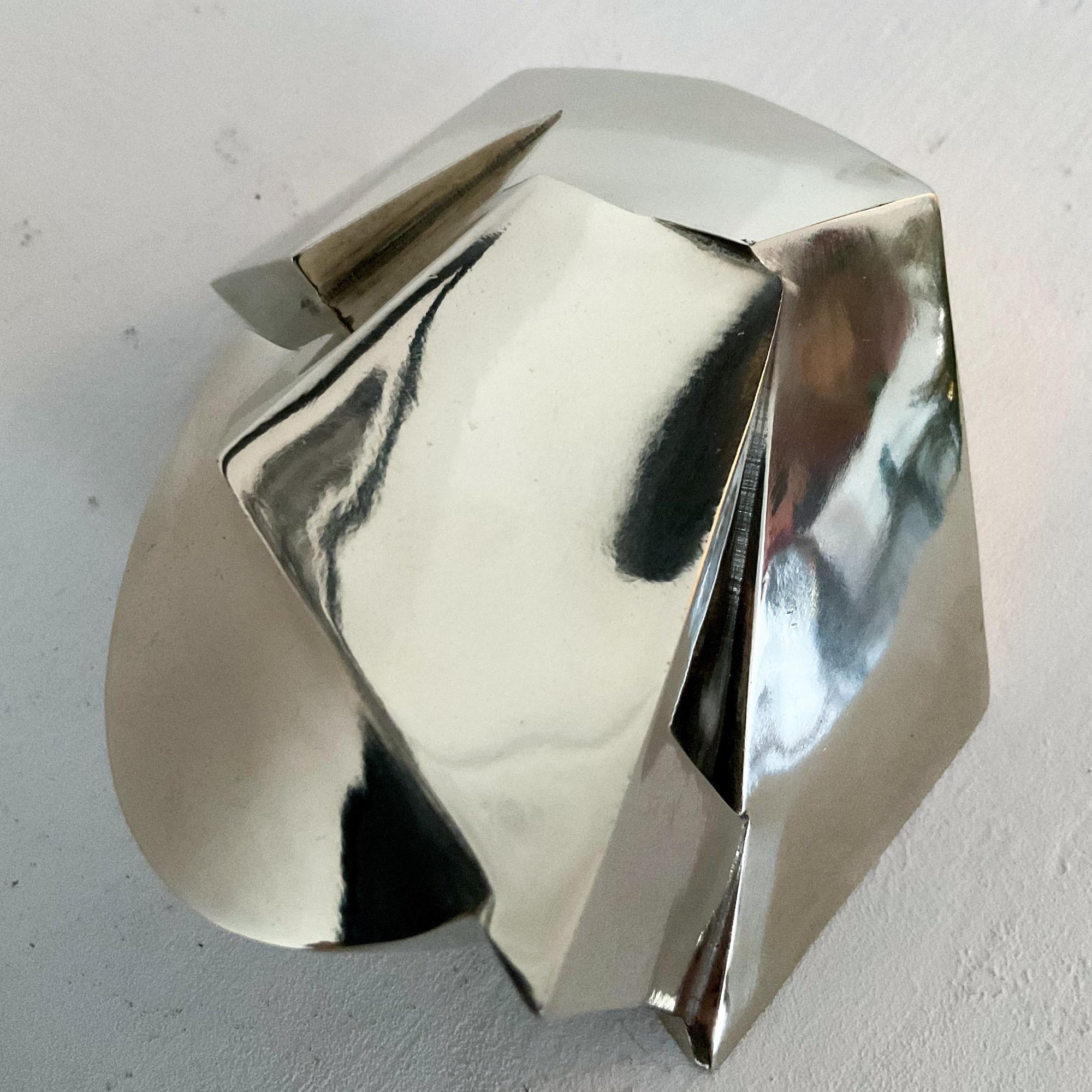 Kiode Must de Jacques Owczarek - Escultura de bronce blanco, animal, abstracto en venta 4