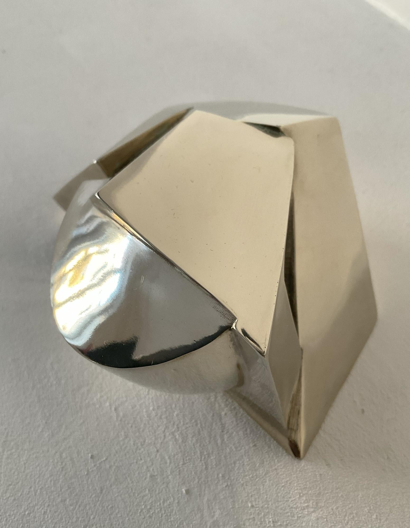 Kiode Must de Jacques Owczarek - Escultura de bronce blanco, animal, abstracto en venta 7
