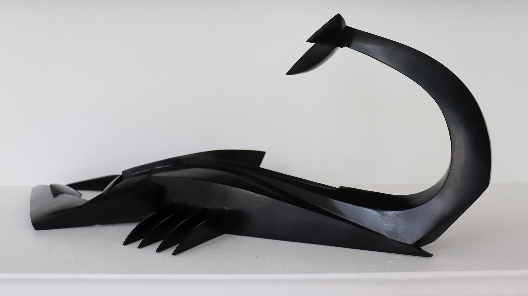 Kioetano de Jacques Owczarek - Sculpture animalière en bronze, scorpion, géométrique en vente 6