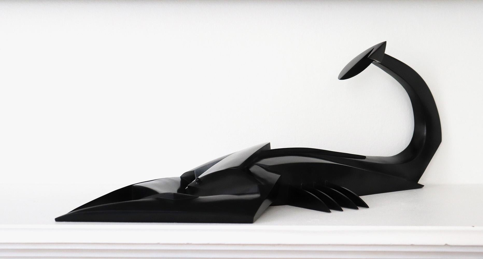 Kioetano de Jacques Owczarek - Sculpture animalière en bronze, scorpion, géométrique en vente 7