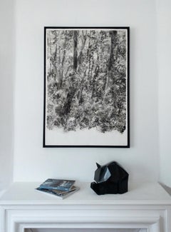 Kiofantino de Jacques Owczarek - Escultura animal de bronce negro de un elefante