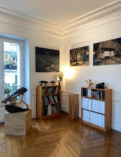 Kiora by Jacques Owczarek - Animal bronze sculpture, bear, geometric