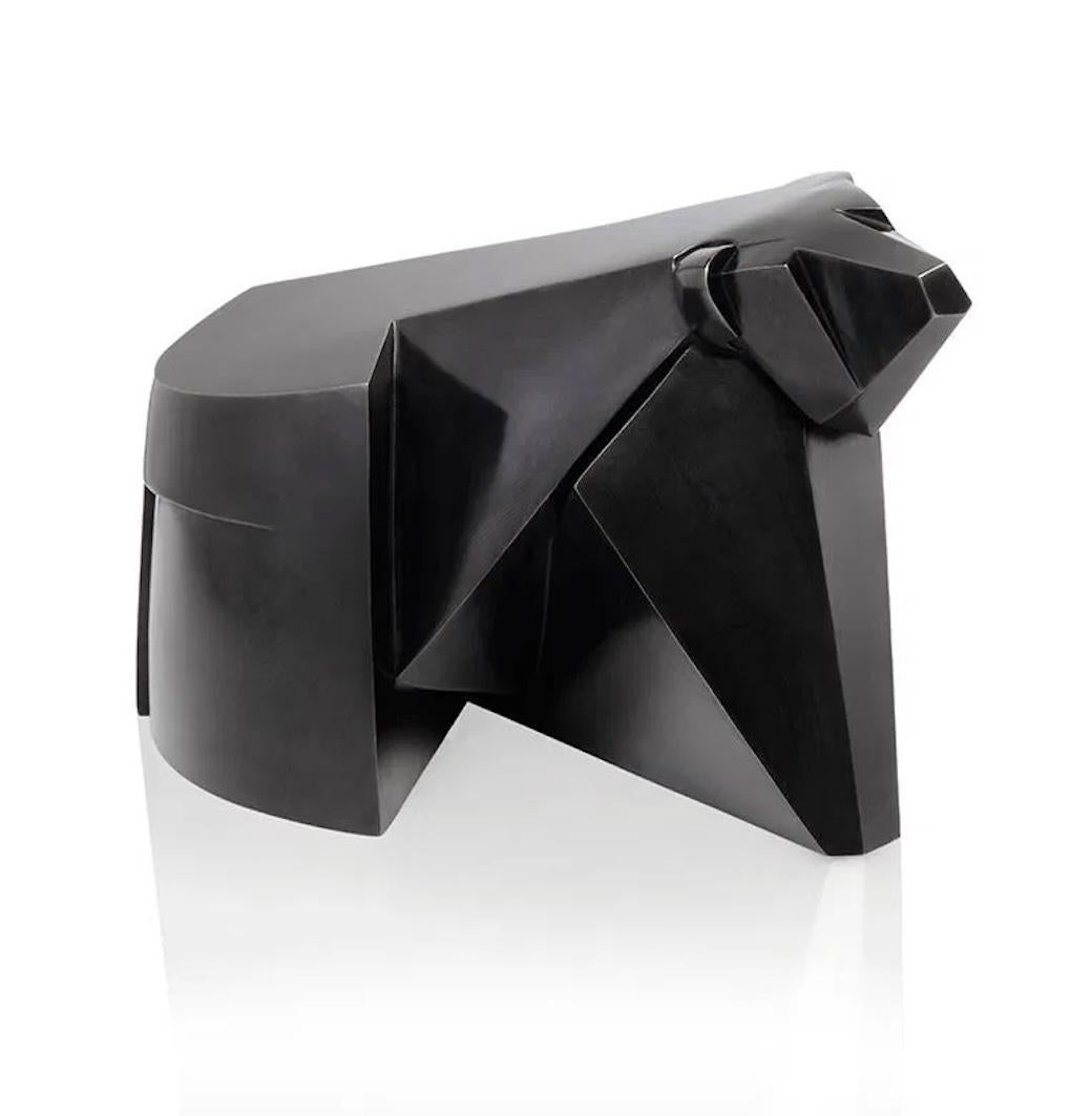 Kiora is a bronze sculpture of a bear by contemporary artist Jacques Owczarek.
Dimensions are 19.5 × 34 × 14 cm (7.7 × 13.4 × 5.5 in). 
The sculpture is signed and numbered, it is part of a limited edition of 8 editions + 4 artist’s proofs, and
